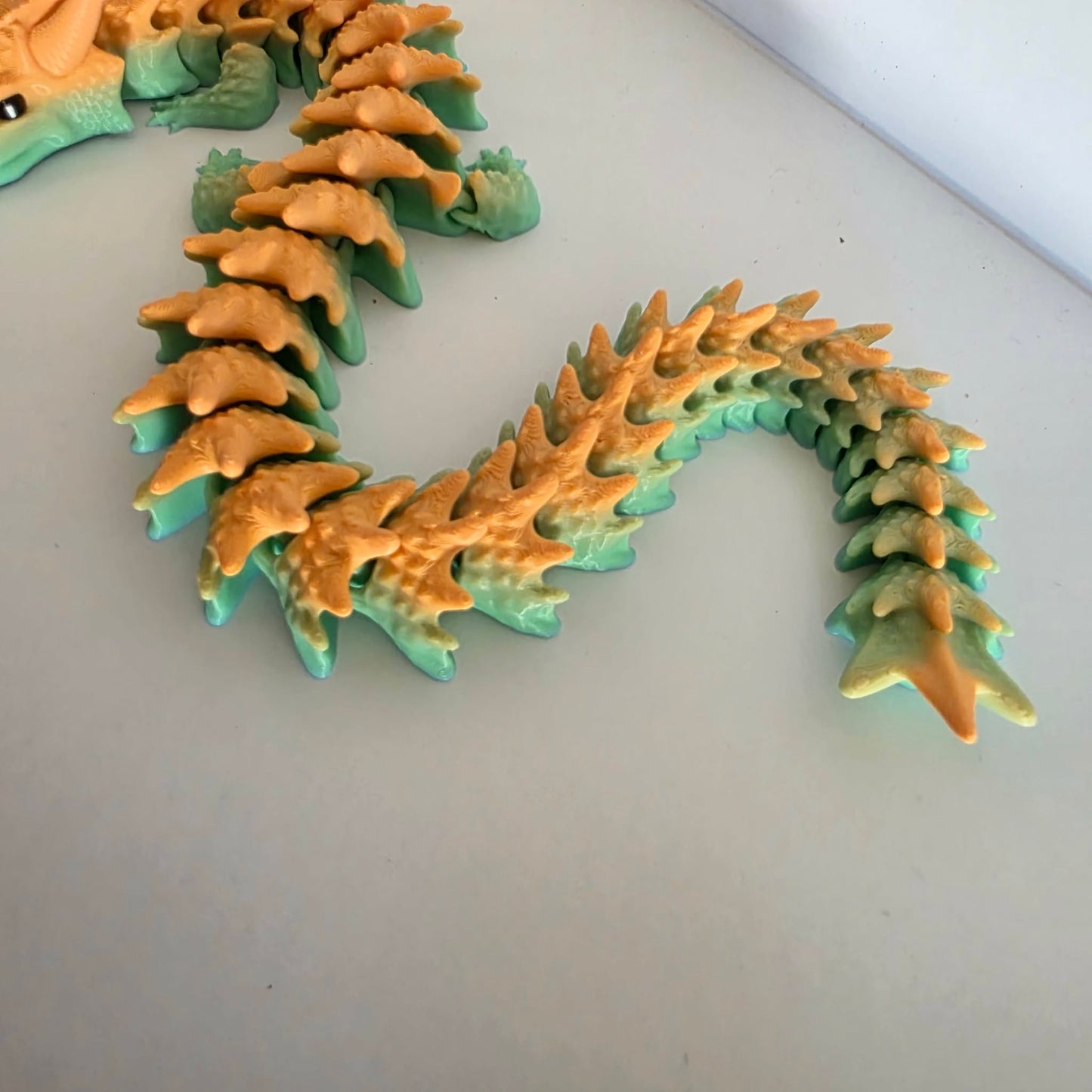 Articulated Flexi Ombre Dragon Poseable 3D Printed Toy