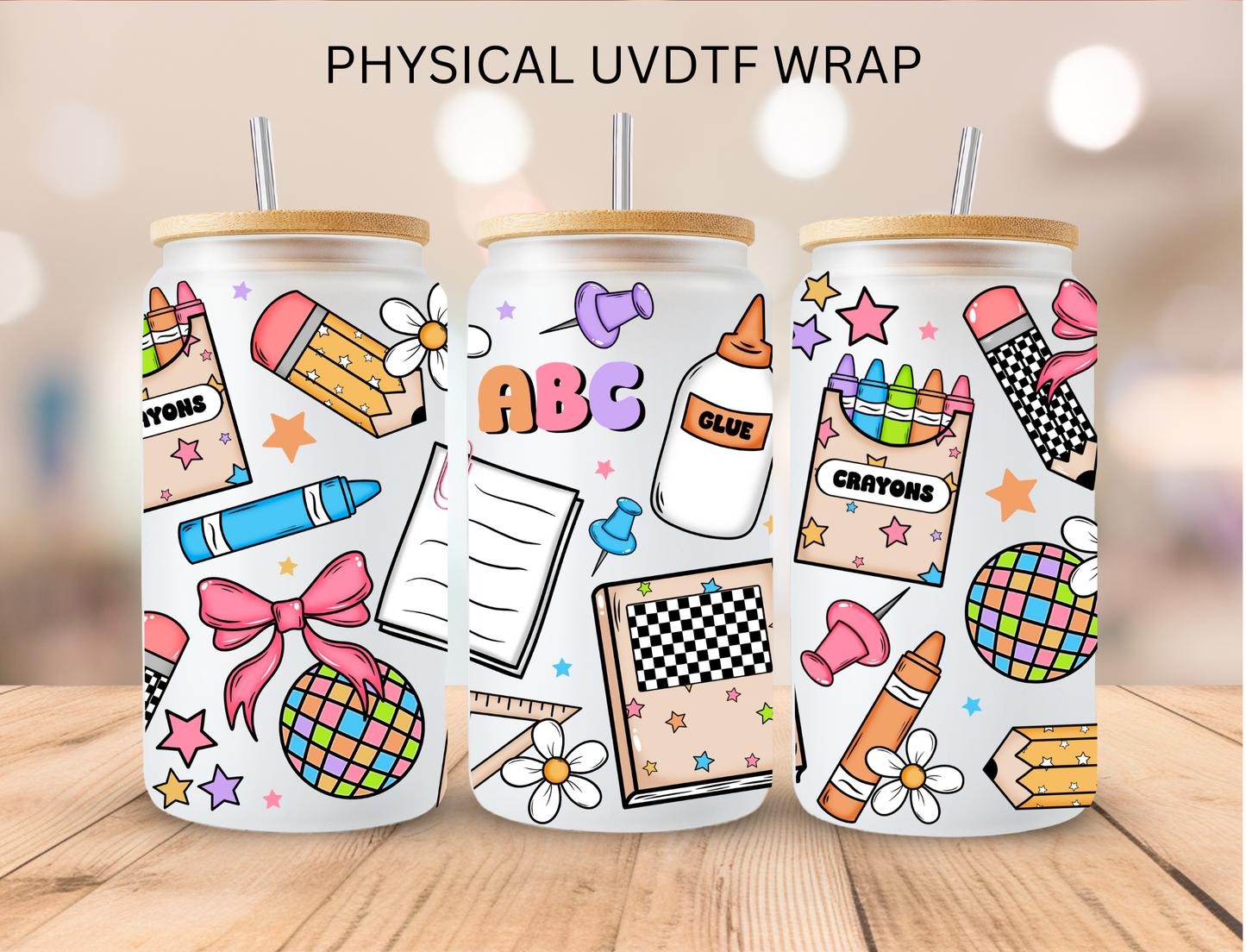 Teacher ABC - 16 oz / 20 oz Libby UV DTF