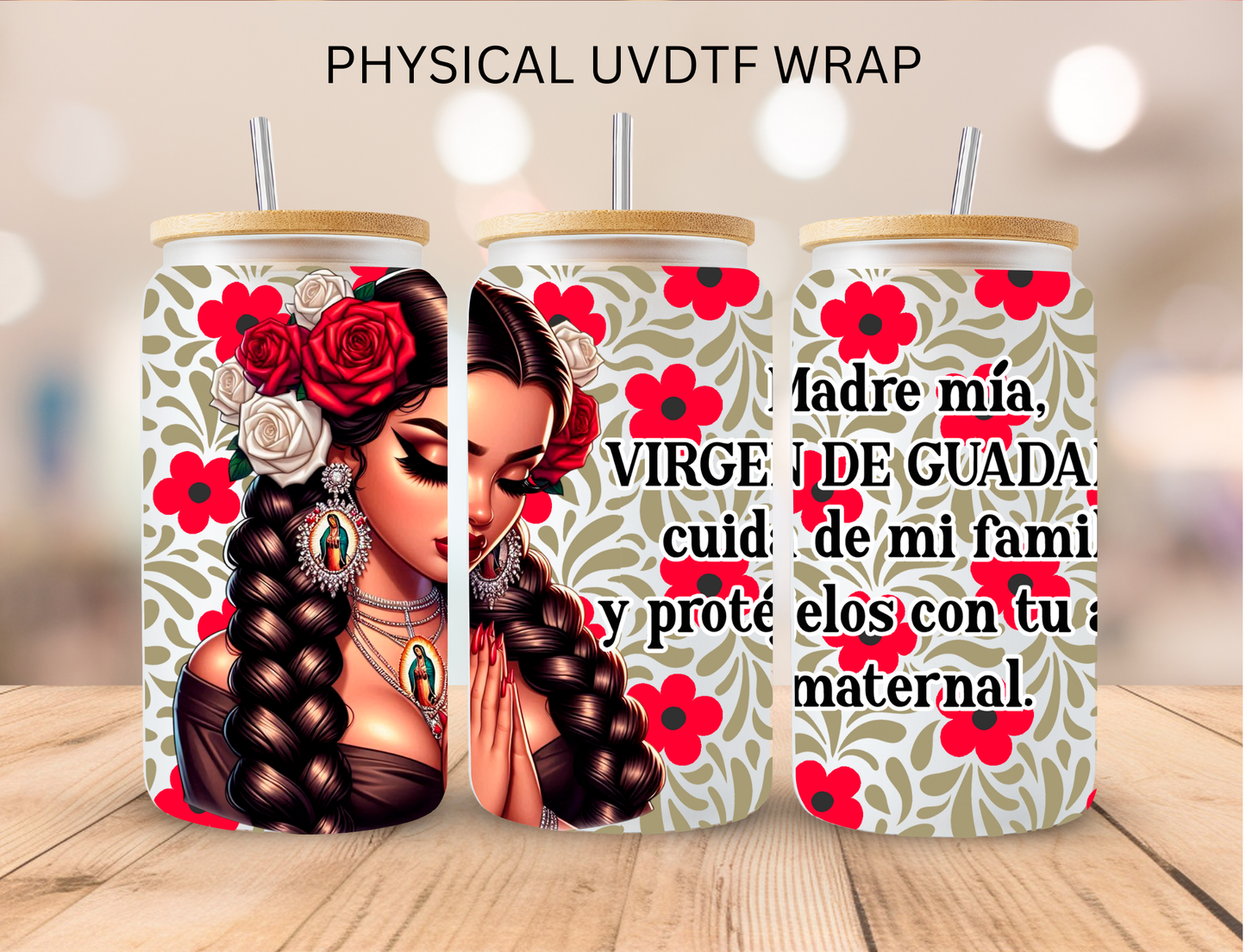 Hispanic Madre Mia - 16 oz / 20 oz Libby UV DTF