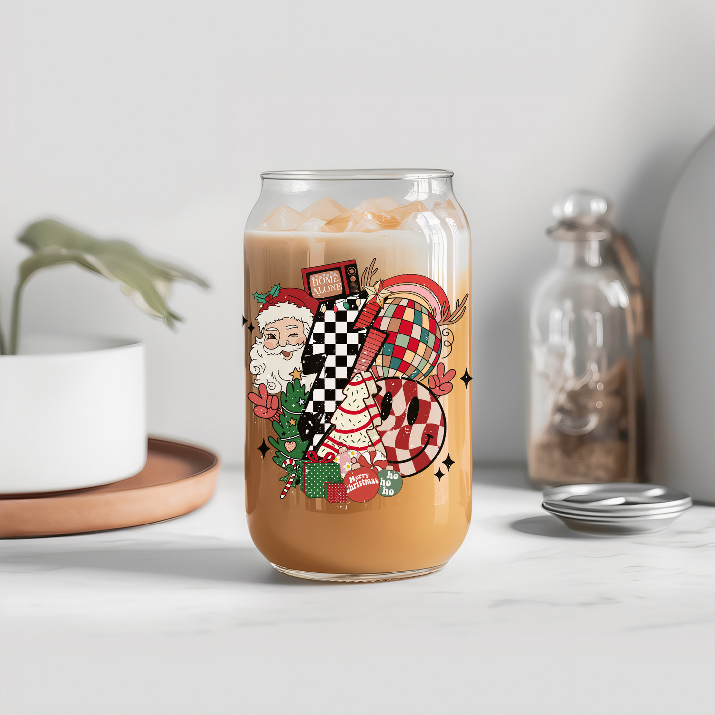 Red Retro Christmas - UVDTF decals RTS