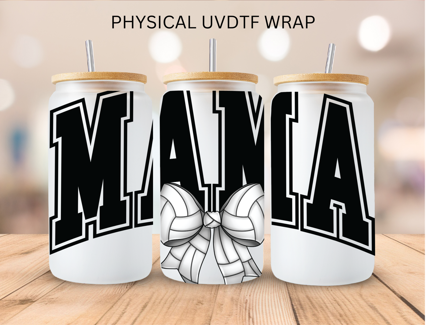 Volleyball Mama - 16 oz / 20 oz Libby UV DTF