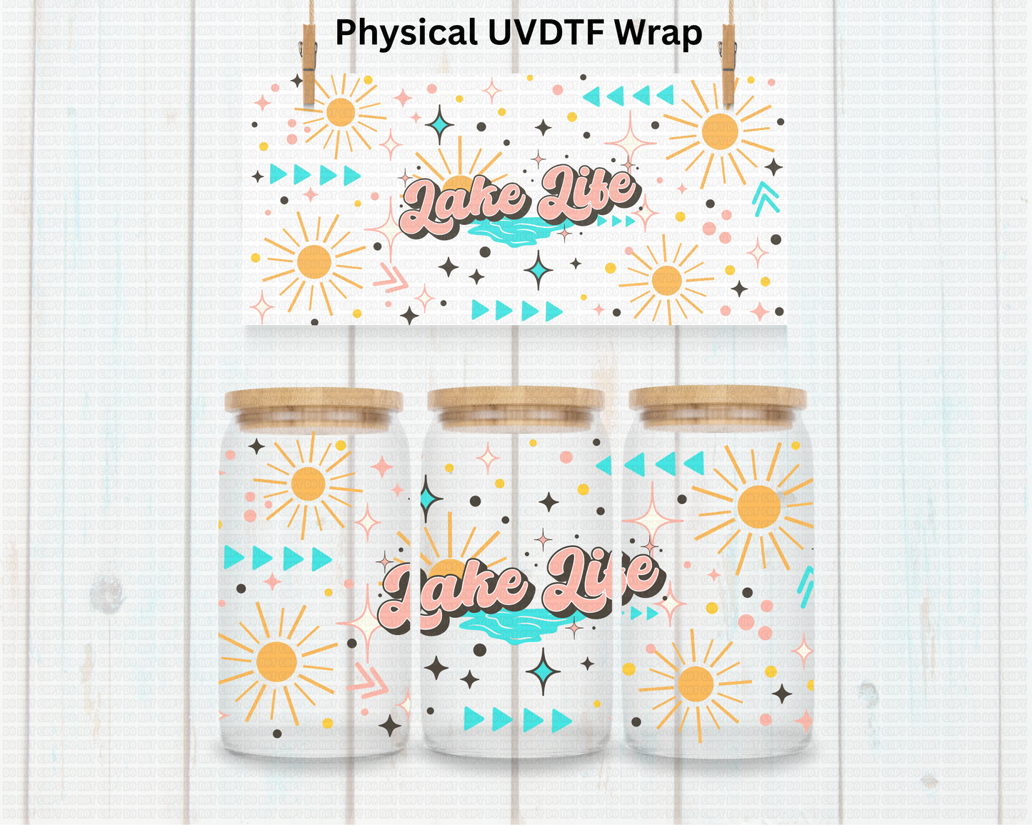 Lake Life Sunshine - 16 oz / 20 oz Libby UV DTF