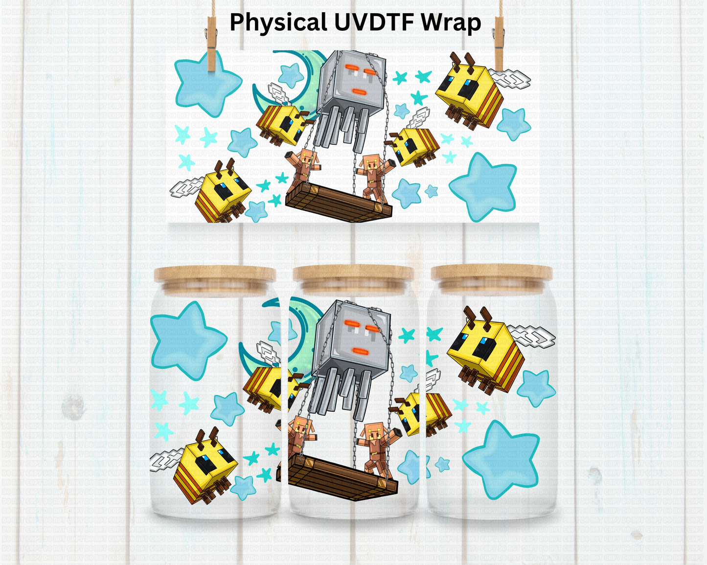 Mine Ghost (Blue) - 16 oz / 20 oz Libby UV DTF