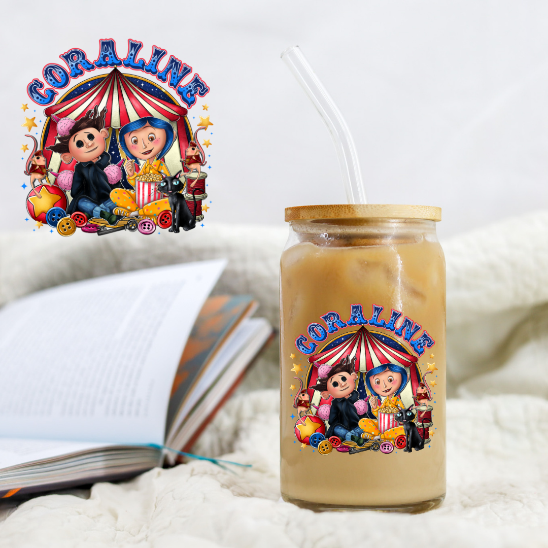 Button Girl Circus - UV DTF Libby Decal Gravitee Exclusive