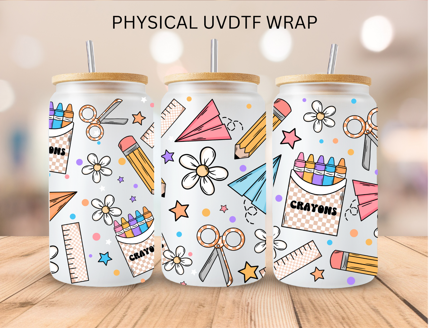 Teacher Aesthetic (2) - 16 oz / 20 oz Libby UV DTF