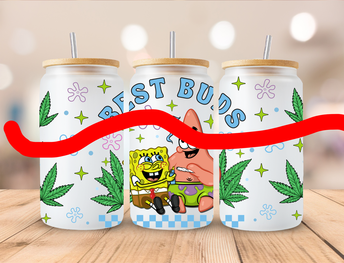 420 Ocean Best Friends - UV DTF Libby Wrap Gravitee Exclusive