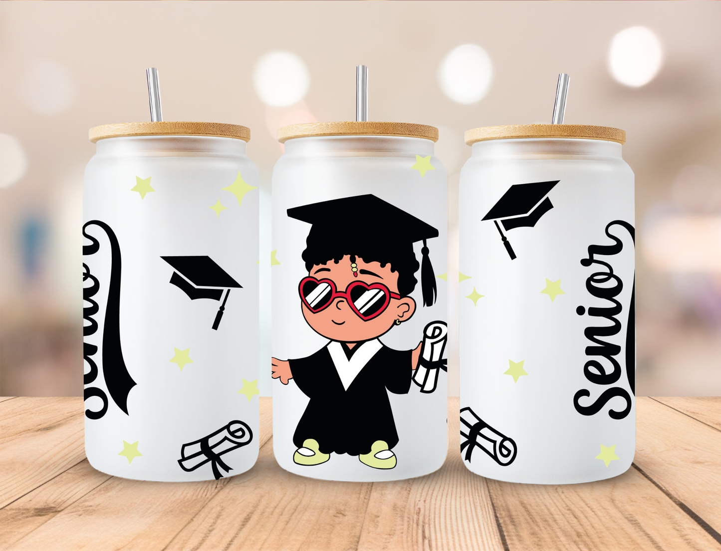 2024 Graduate Graduation Wrap - 16 oz / 20 oz Libby UV DTF Wrap