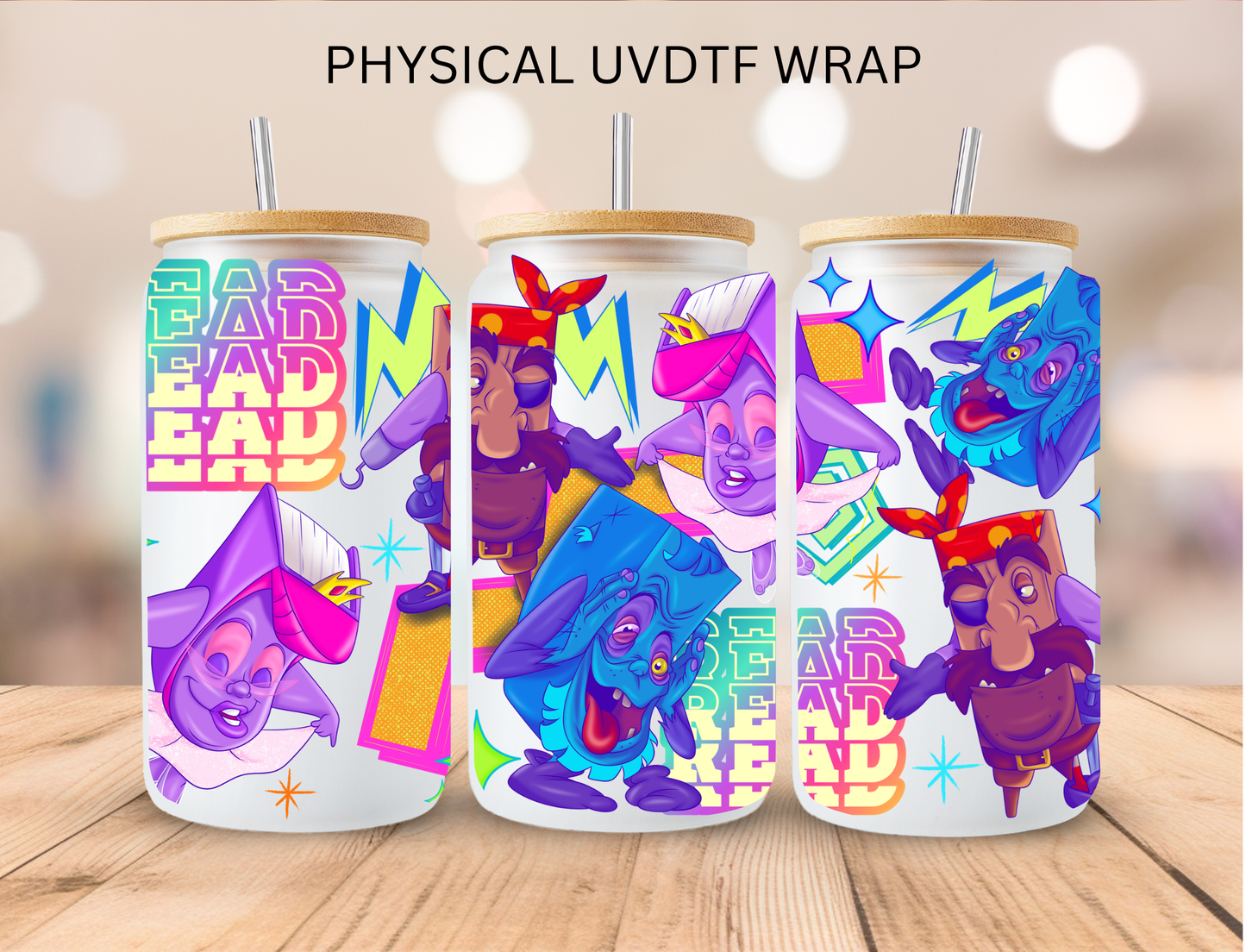 Read - 16 oz / 20 oz Libby UV DTF Wrap