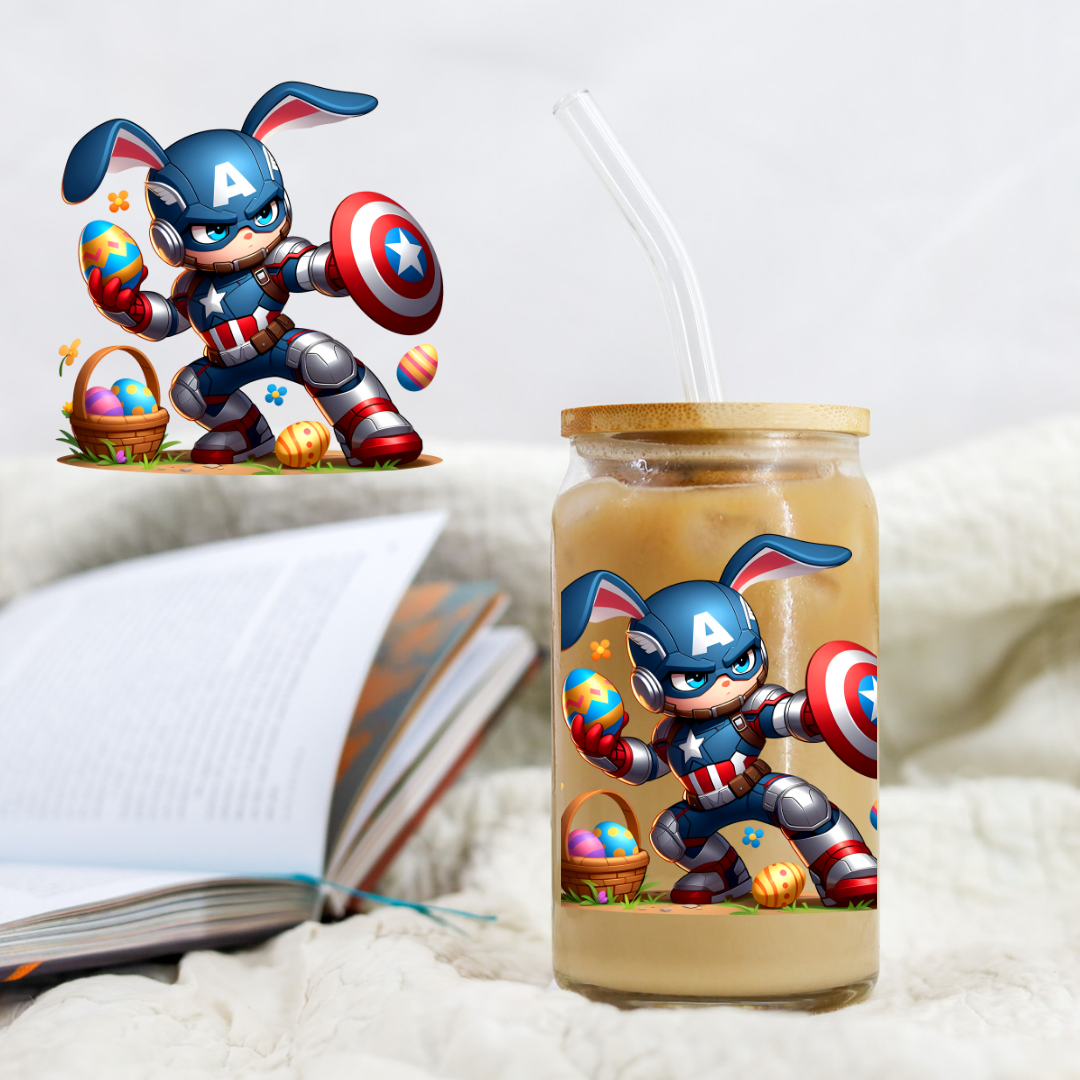 Captain Hero Easter Character - UVDTF decal