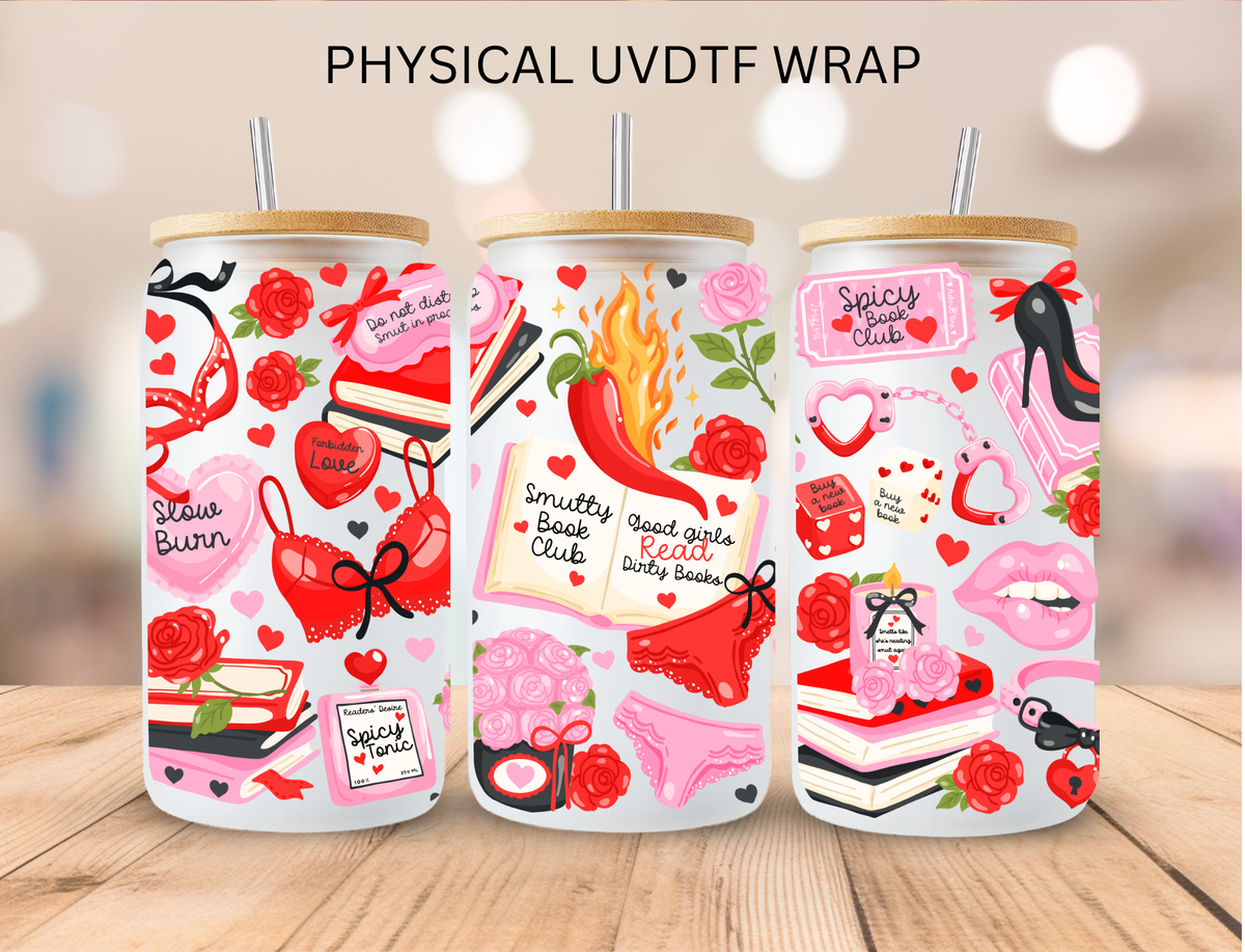 Spicy Book Club Book Lover - 16 oz / 20 oz Libby UV DTF