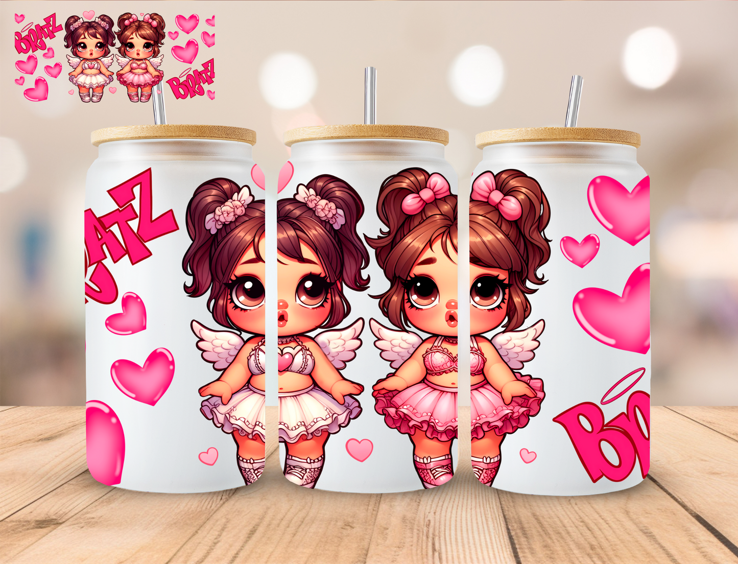 Bratz - 16 oz / 20 oz Libby UV DTF Wrap