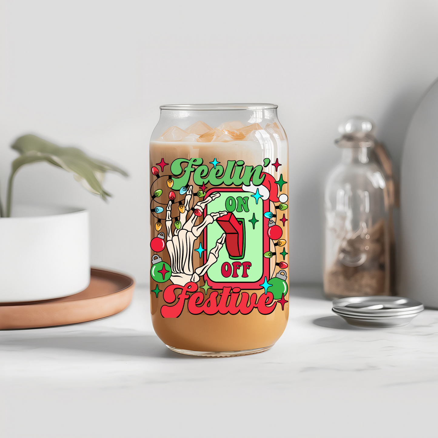 Christmas Feelin' Festive (Green) - UVDTF decals