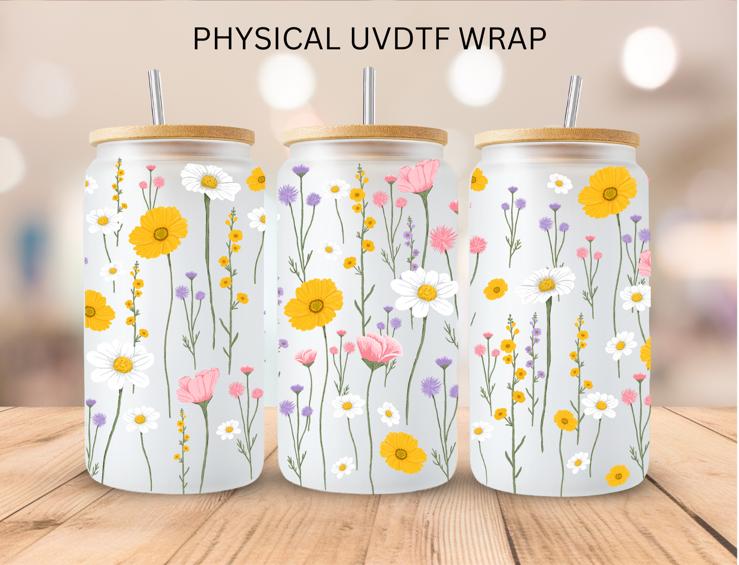 Spring Floral - 16 oz / 20 oz Libby UV DTF
