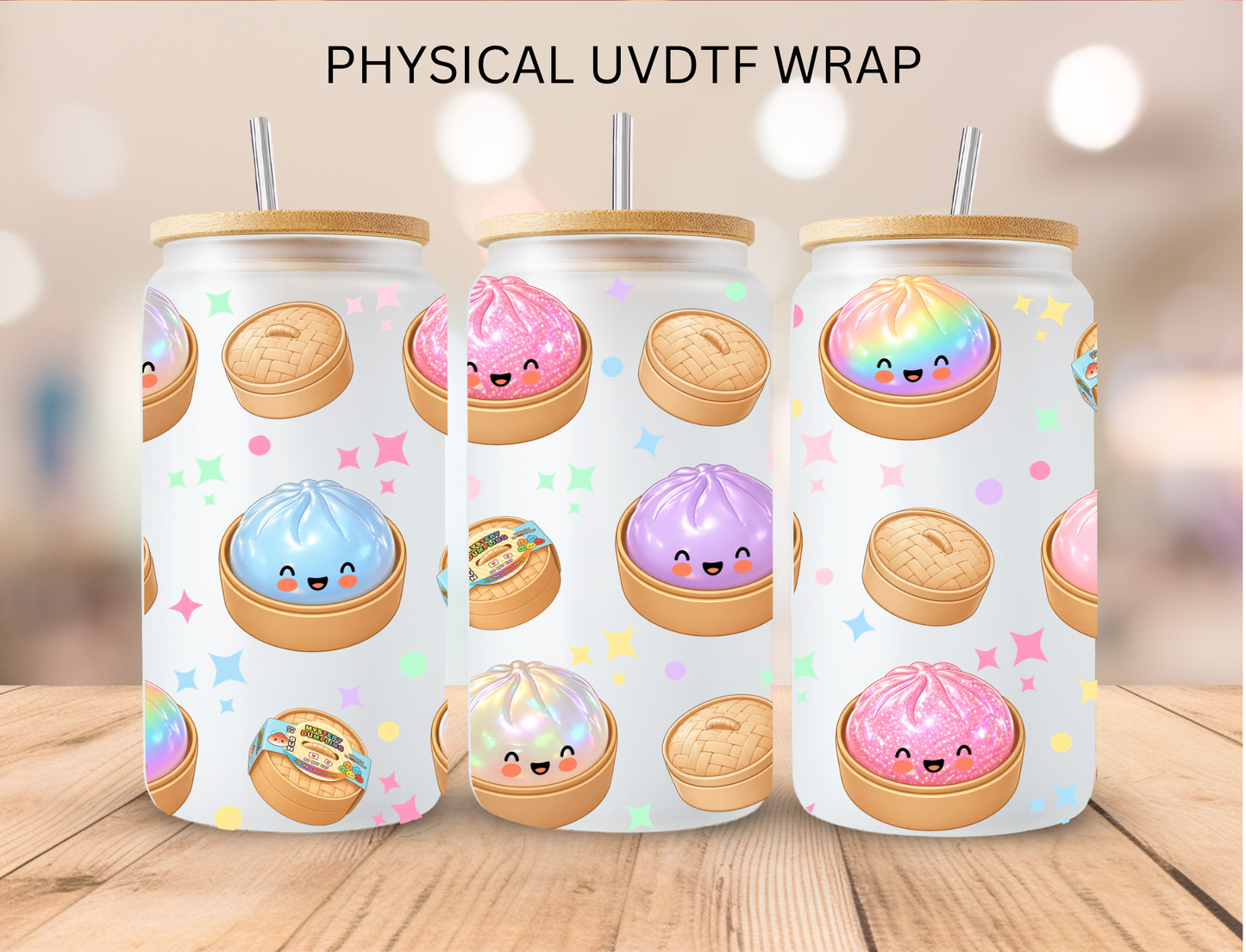 Glitter Dumpling - 16 oz / 20 oz Libby UV DTF Wrap