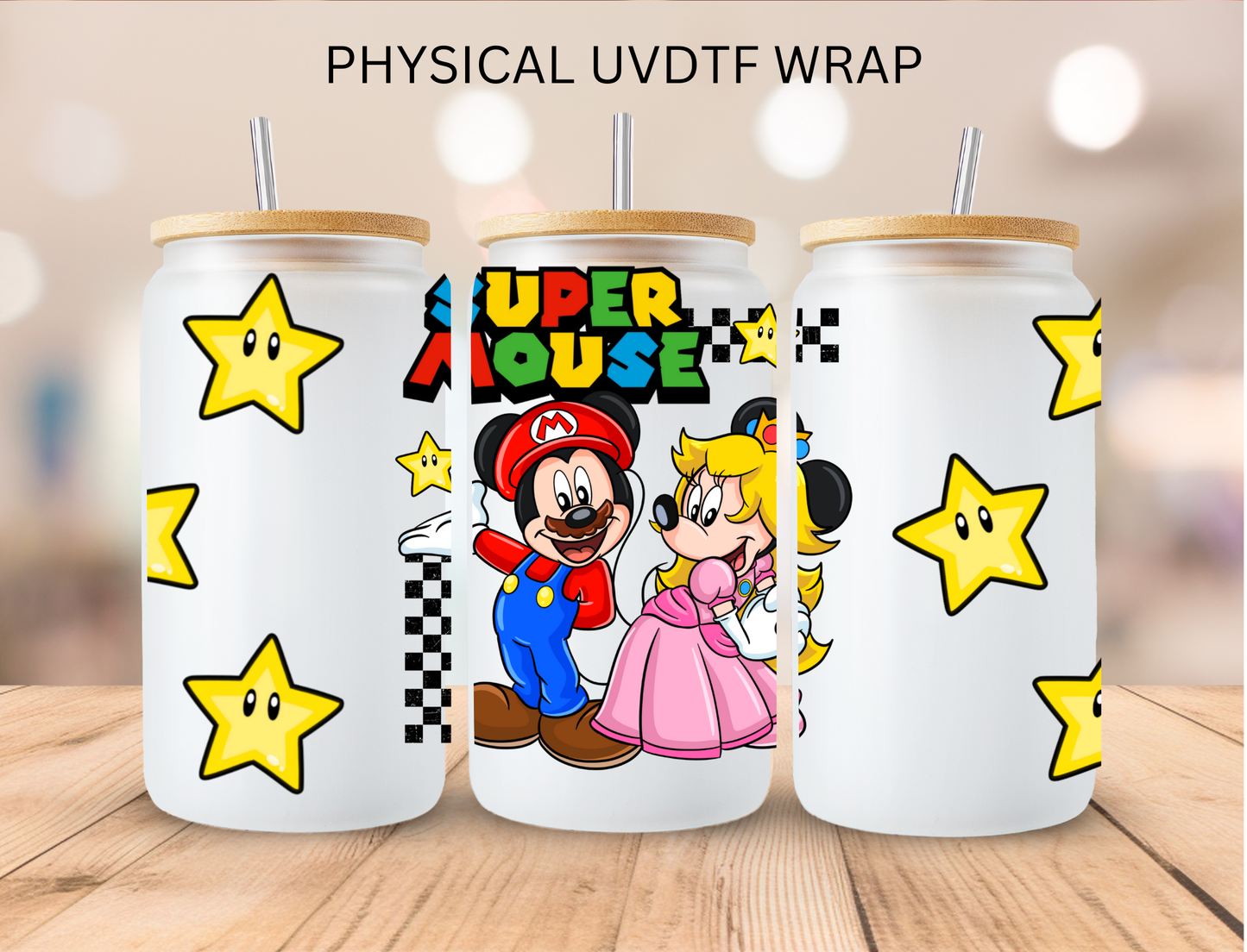 Super Mouse - 16 oz / 20 oz Libby UV DTF
