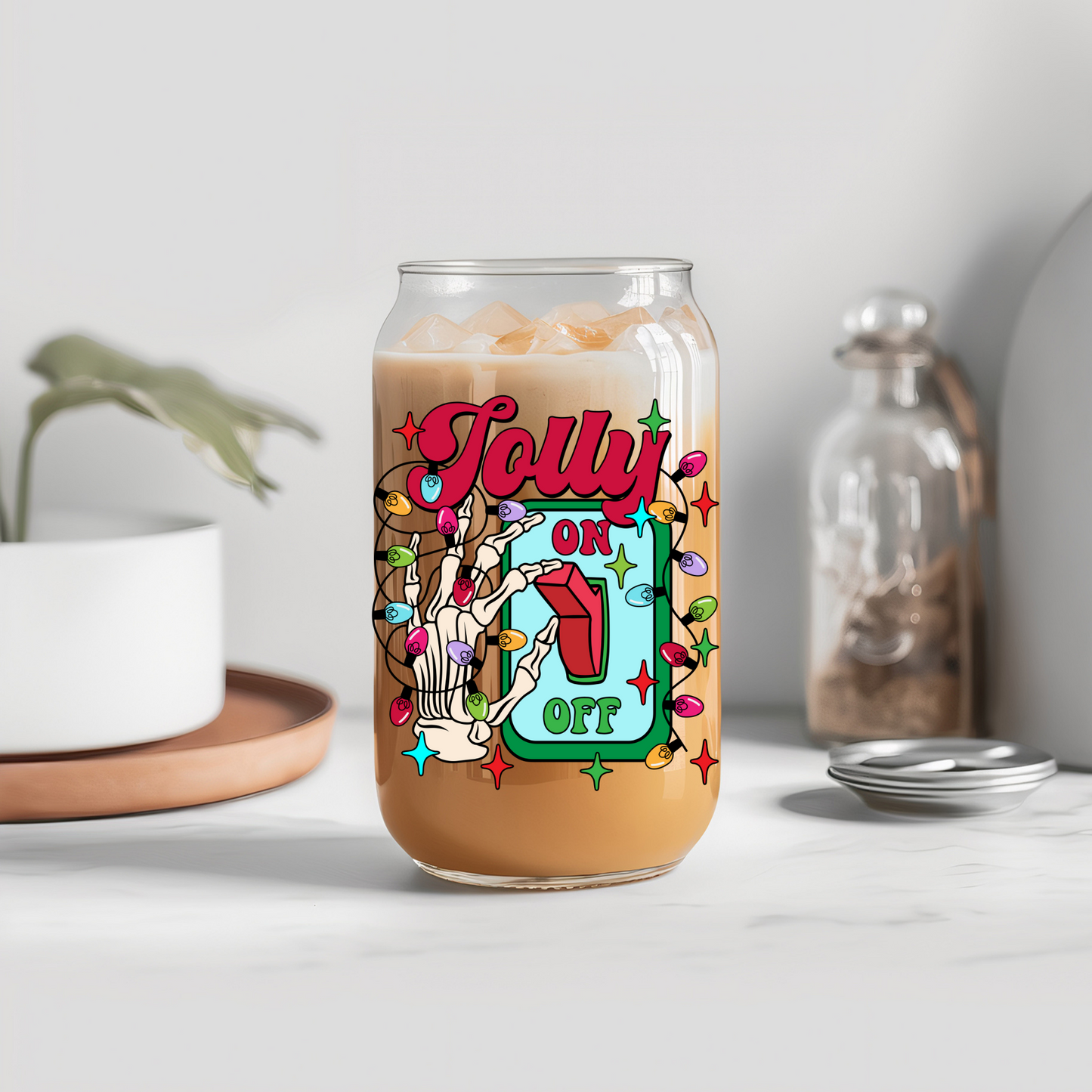 Christmas Jolly (Blue) - UVDTF decals