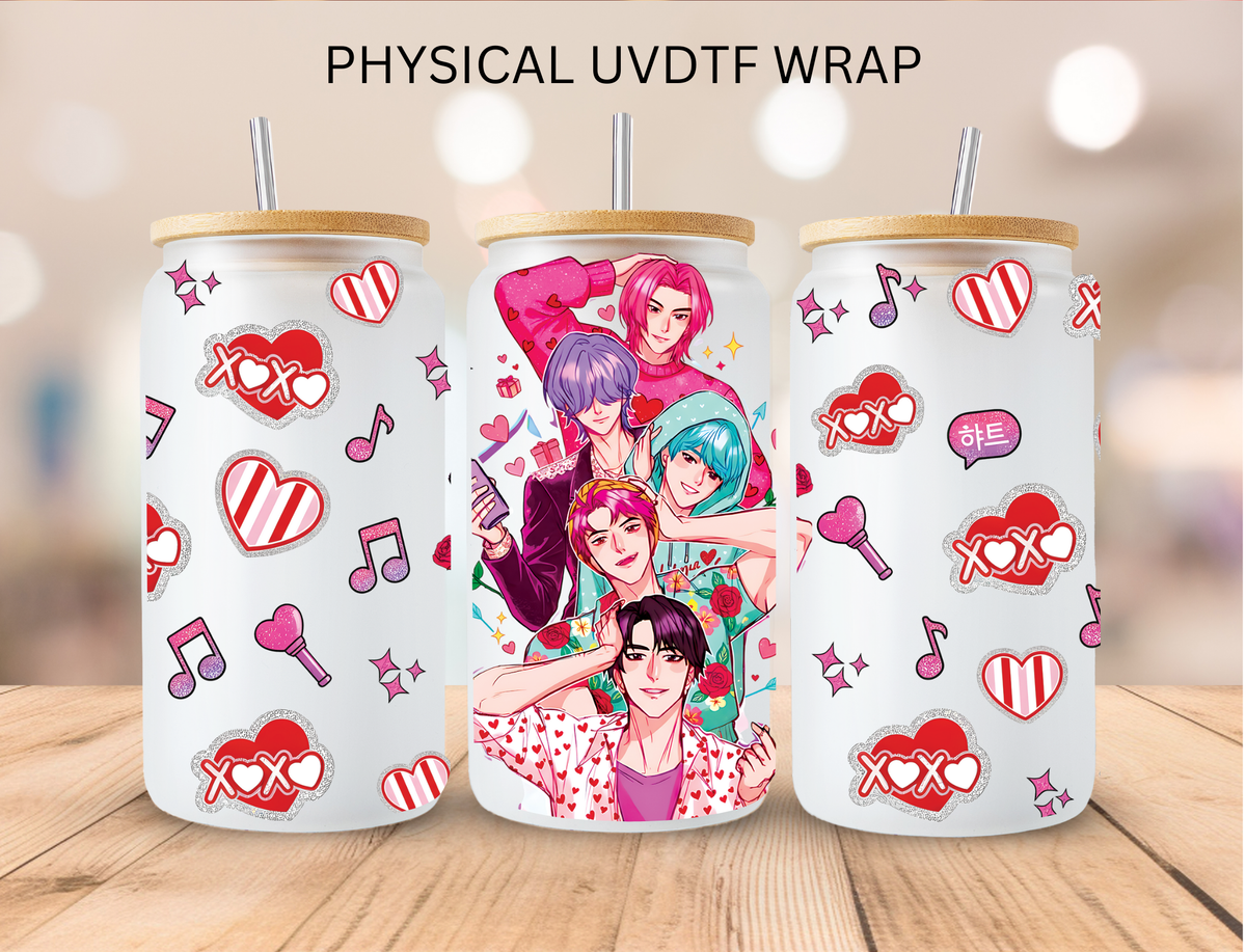 Valentine K-pop 10 - 16 oz / 20 oz Libby UV DTF