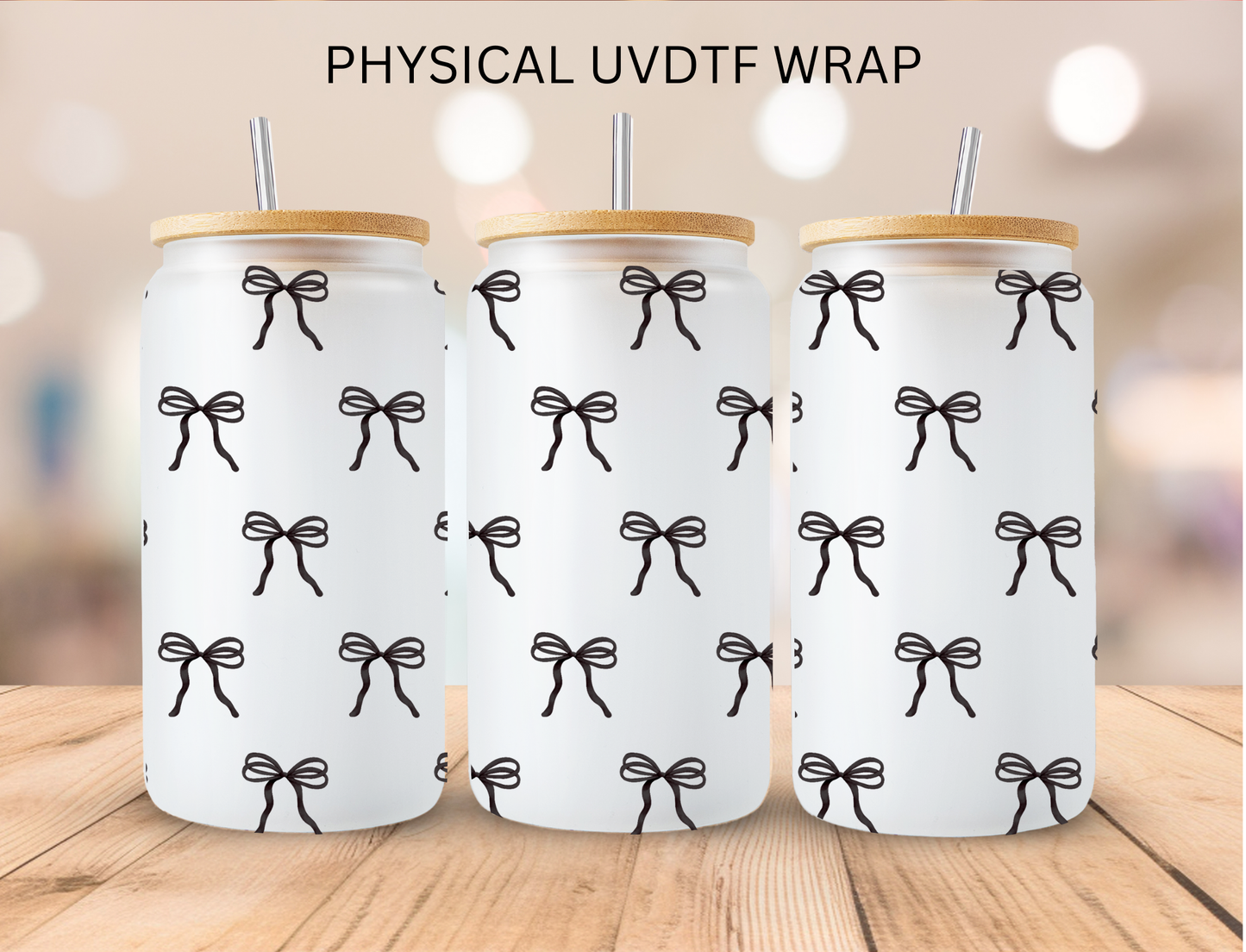 Black Bows - 16 oz / 20 oz Libby UV DTF (Copy)