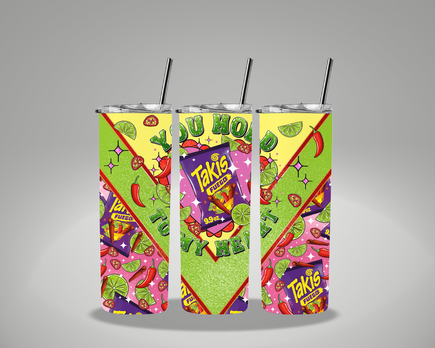 You Hold Takis To My Heart - 20oz Skinny Tumbler Wrap GRAVITEE EXCLUSIVE