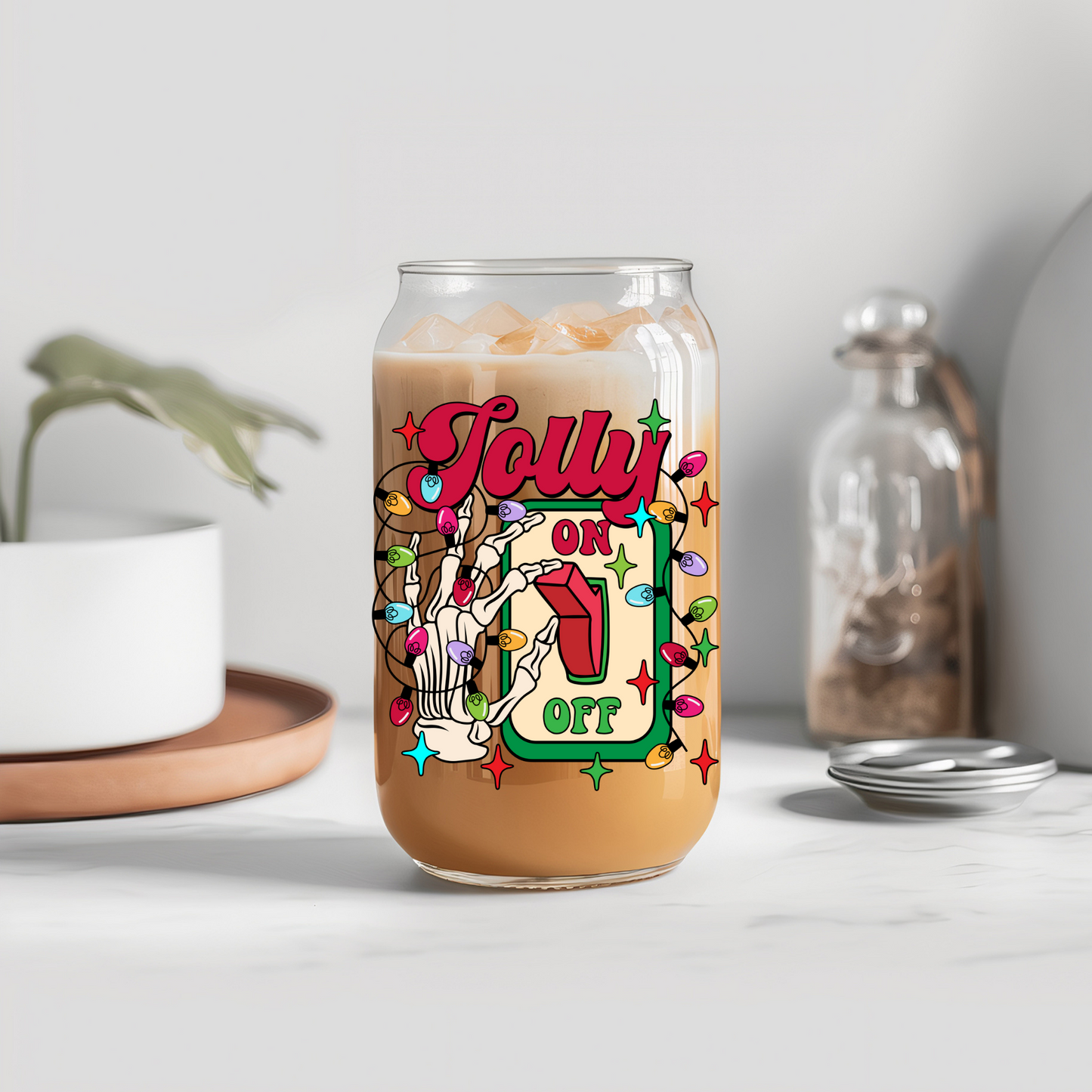 Christmas Jolly (White) - UVDTF decals