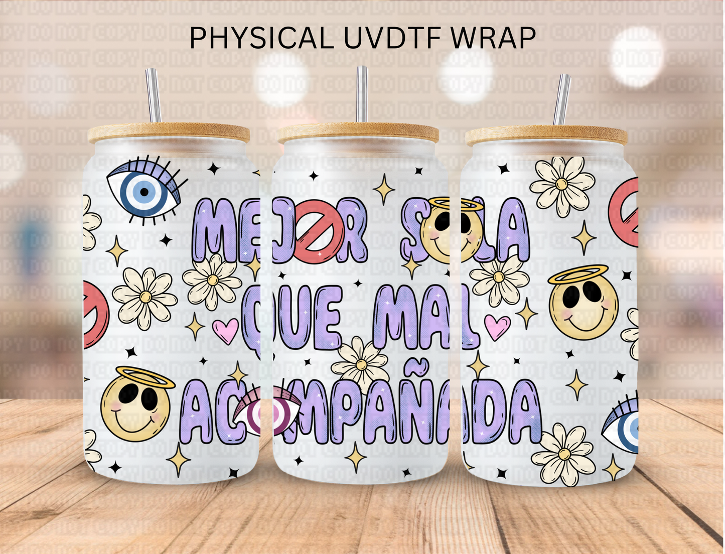 Mejor Sola - 16 oz / 20 oz Libby UV DTF