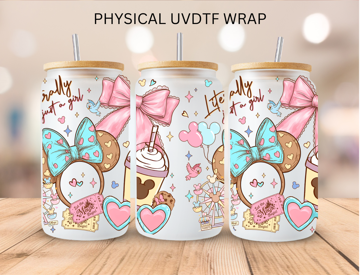 Literally Just a Girl - 16 oz / 20 oz Libby UV DTF