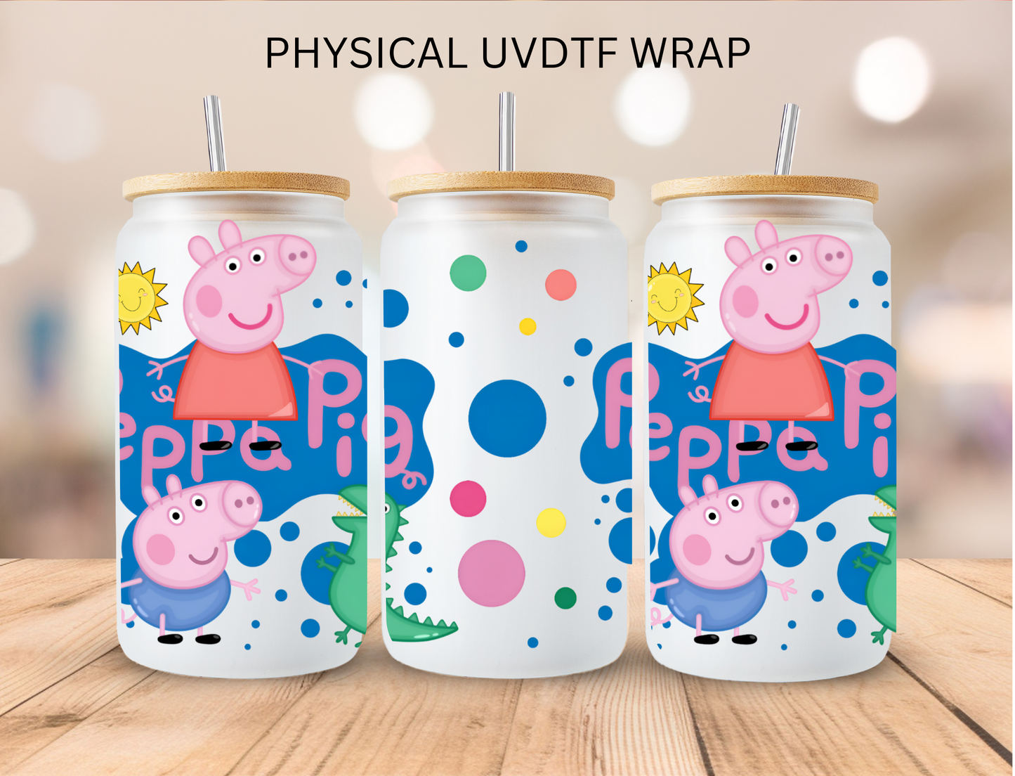 Peppa Pig - 16 oz / 20 oz Libby UV DTF