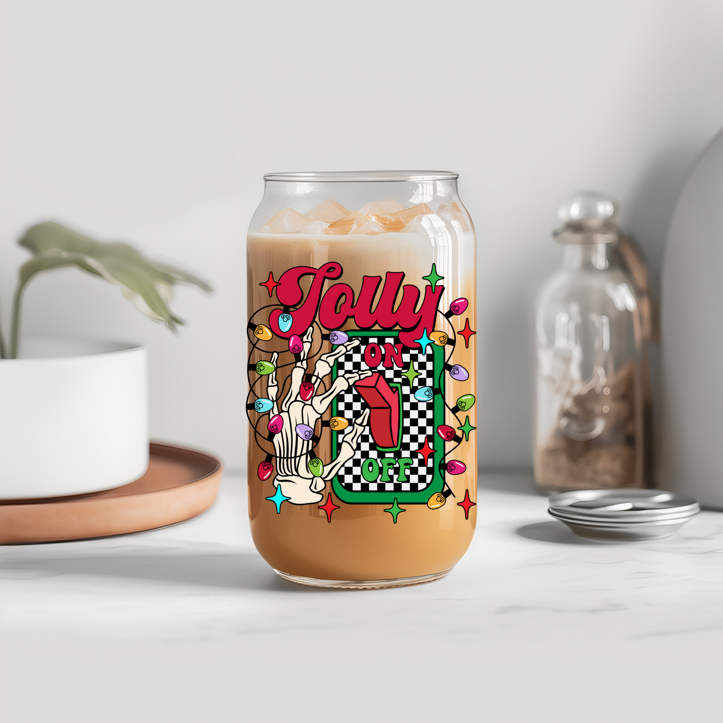 Christmas Jolly (Checkered) - UVDTF decals