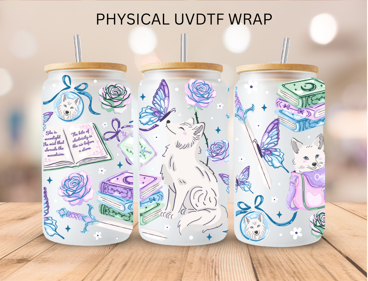 Fantasy Fox Book Lover - 16 oz / 20 oz Libby UV DTF