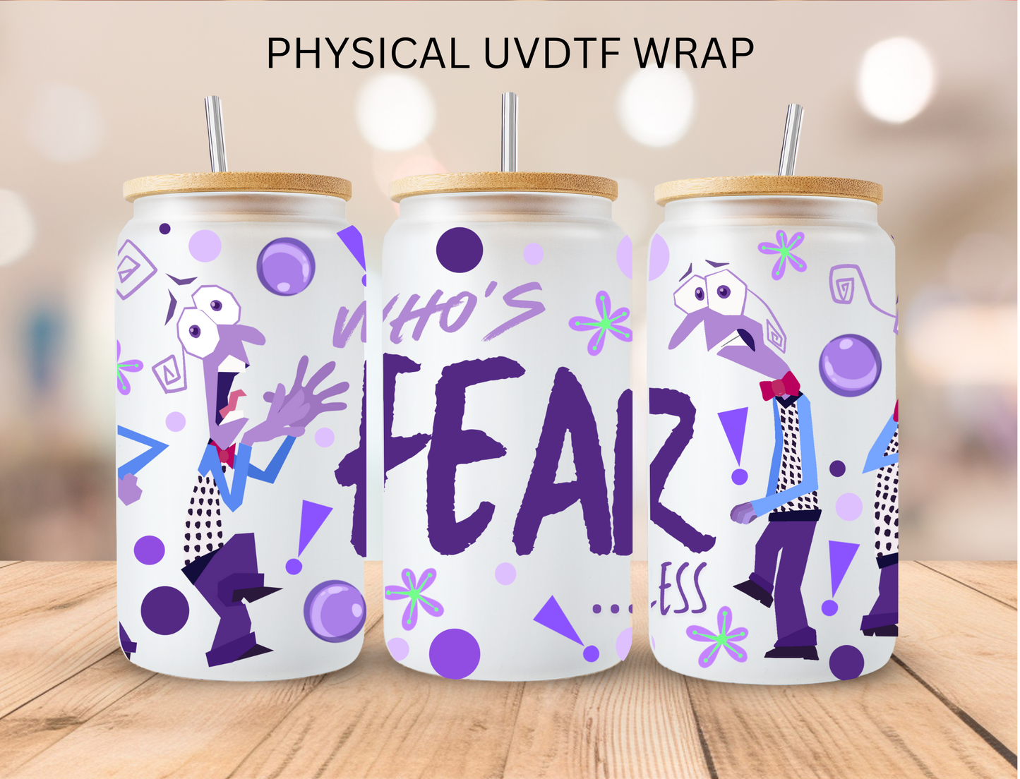 Emotions FEAR - 16 oz / 20 oz Libby UV DTF