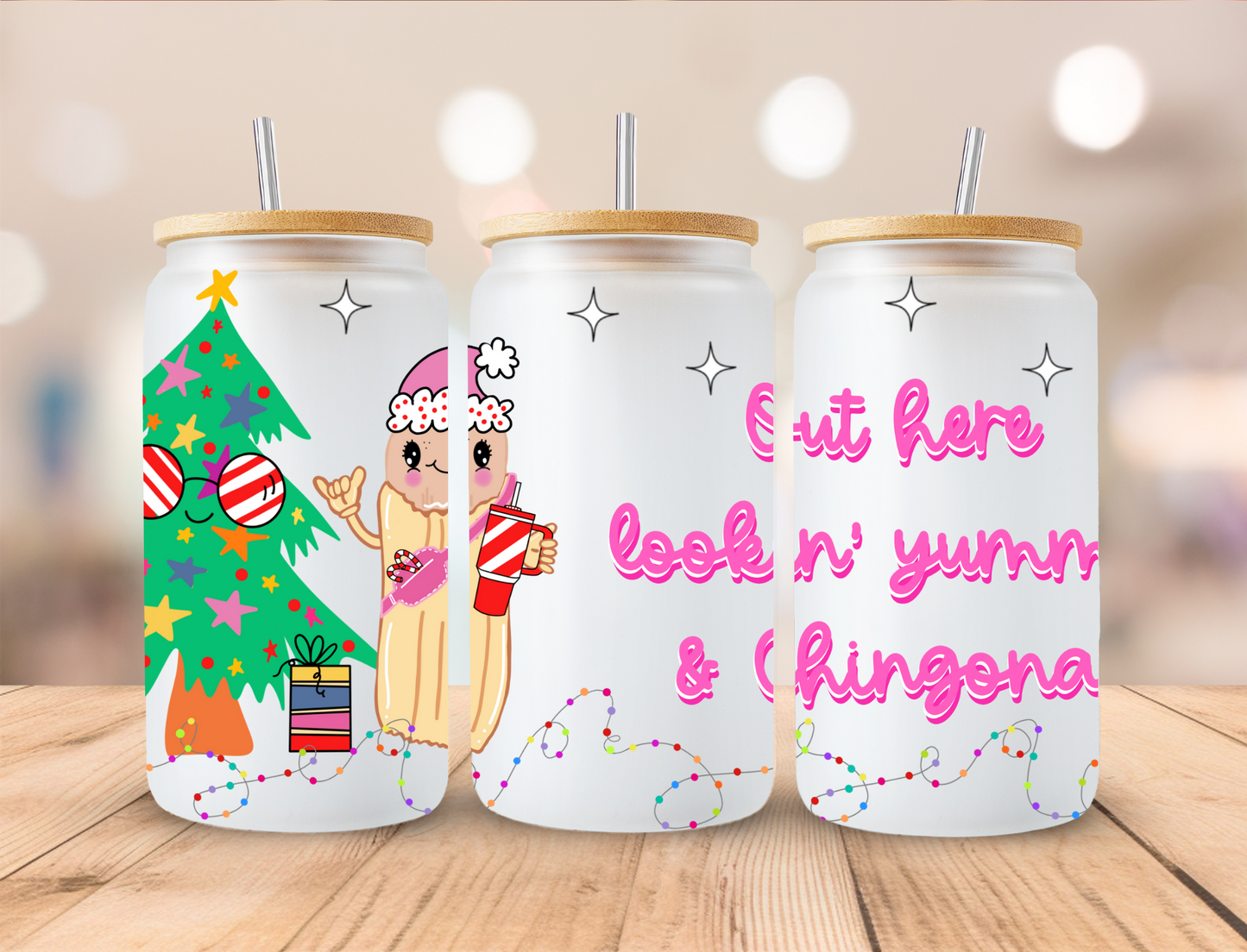 Mexican Yummy Chingona - 16 oz / 20 oz Libby UV DTF Wrap