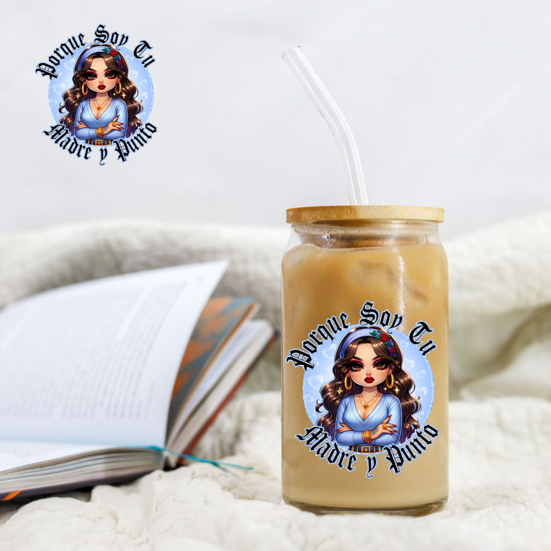 Chicano Light Blue Madre - UV DTF Libby Decal