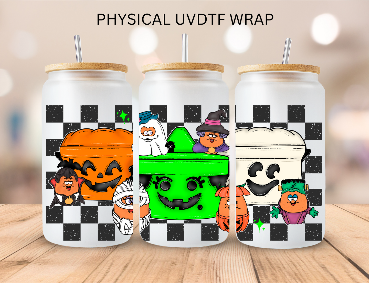 Halloween Kids Nuggets - 16 oz / 20 oz Libby UV DTF Wrap