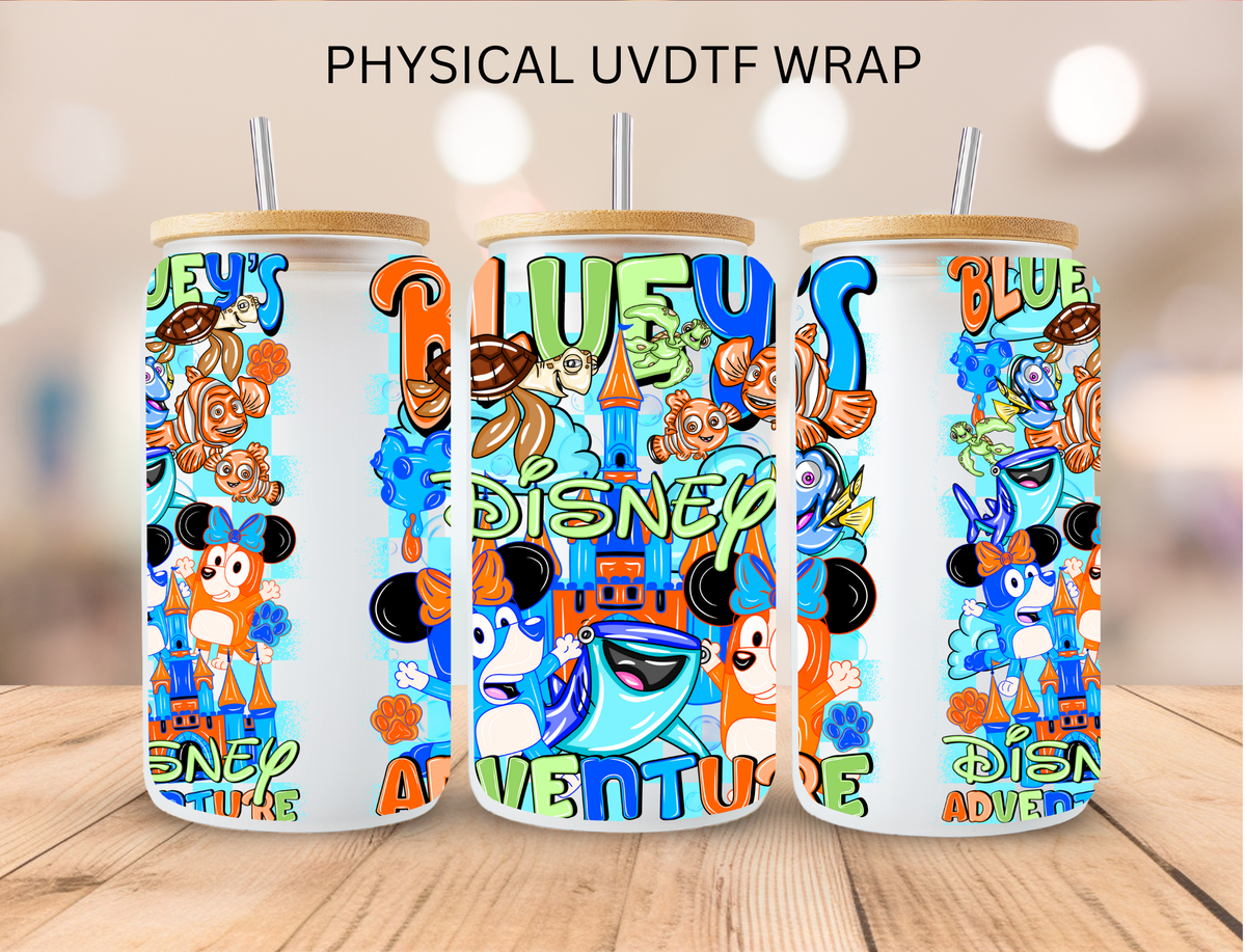 Bluey Adventure - 16 oz / 20 oz Libby UV DTF