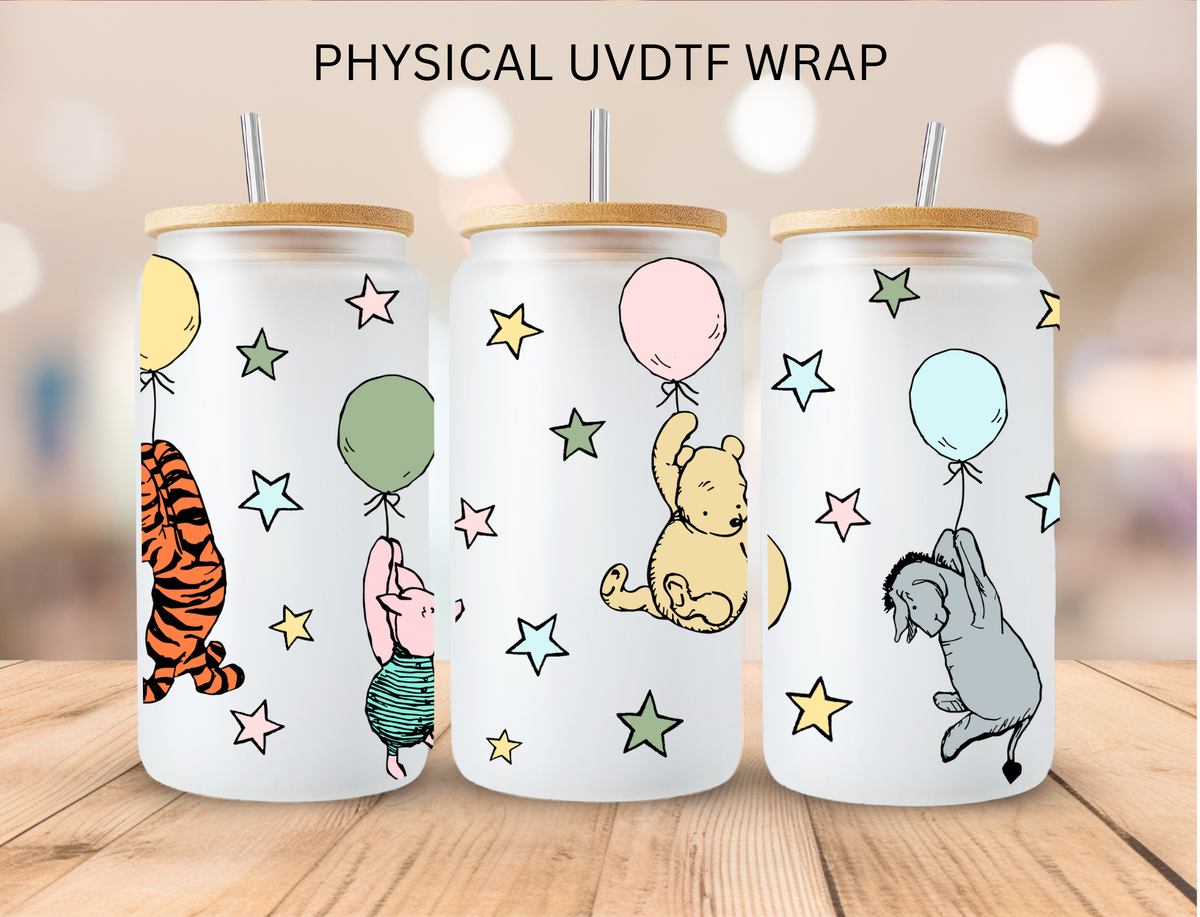 Vintage Bear And Friends - 16 oz / 20 oz Libby UV DTF