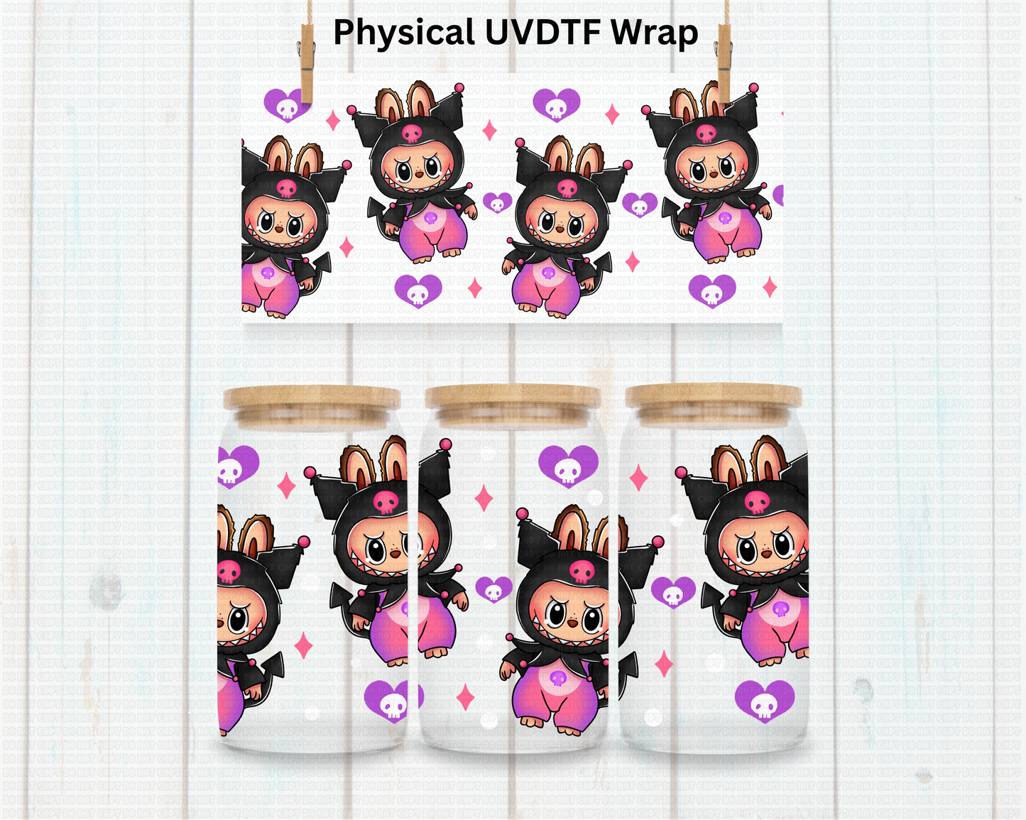 Kawaii LaBu Bear - 16 oz / 20 oz Libby UV DTF