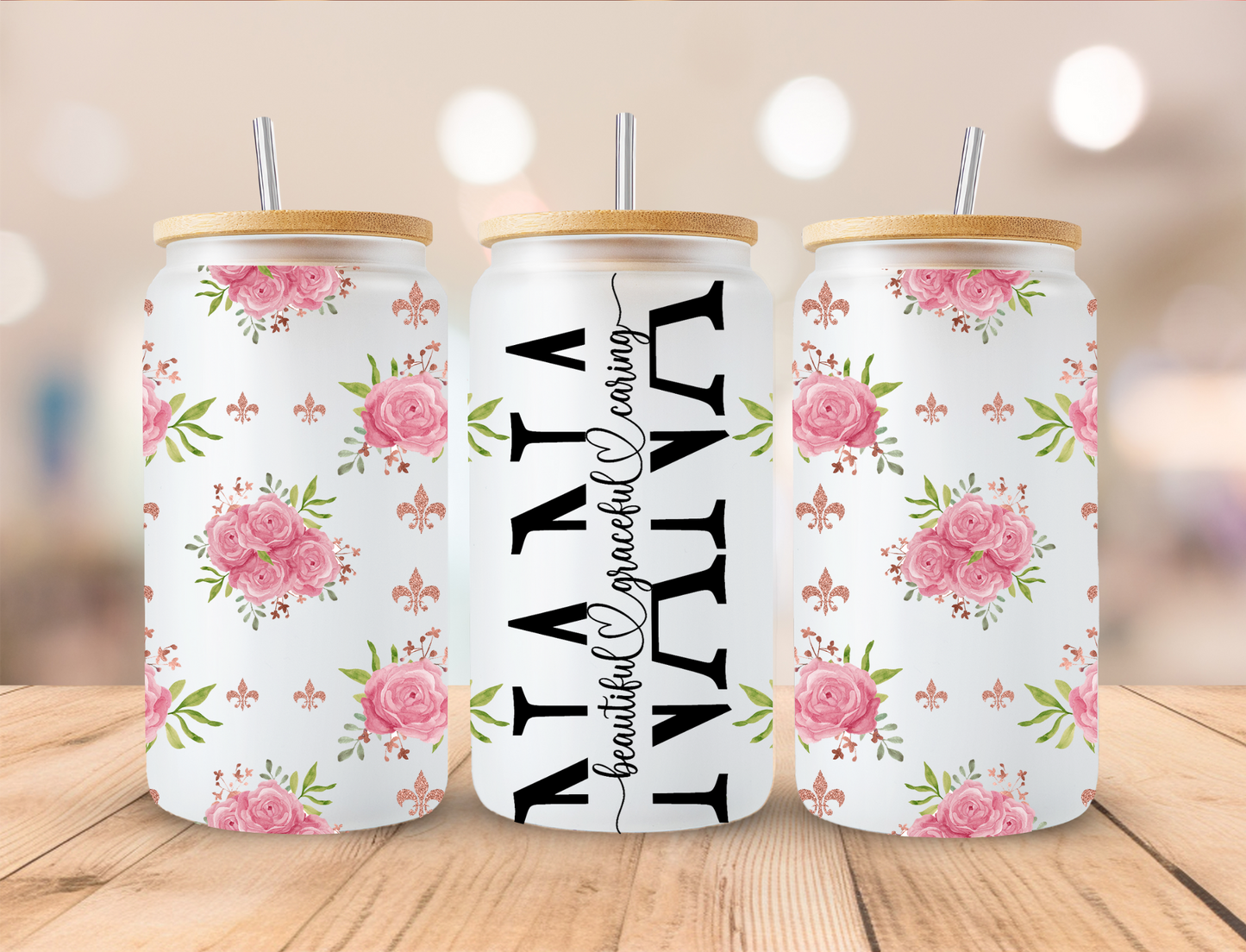 Nana - 16 oz / 20 oz Libby UV DTF Wrap