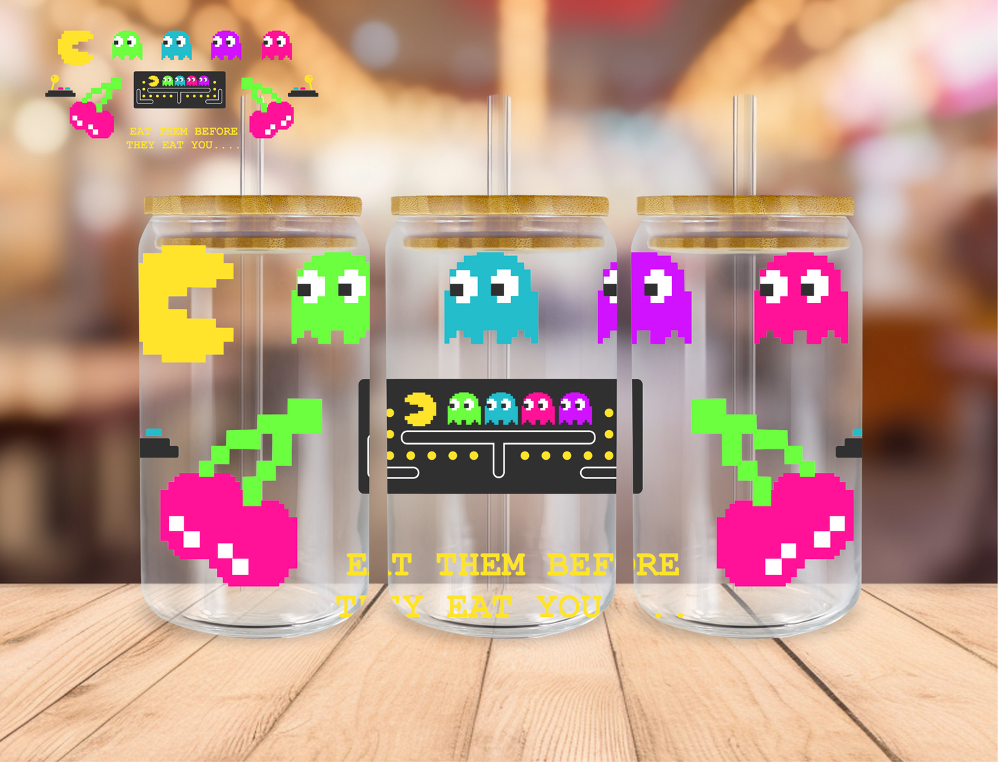 Ghost Game - 16 oz / 20 oz Libby UV DTF Wrap