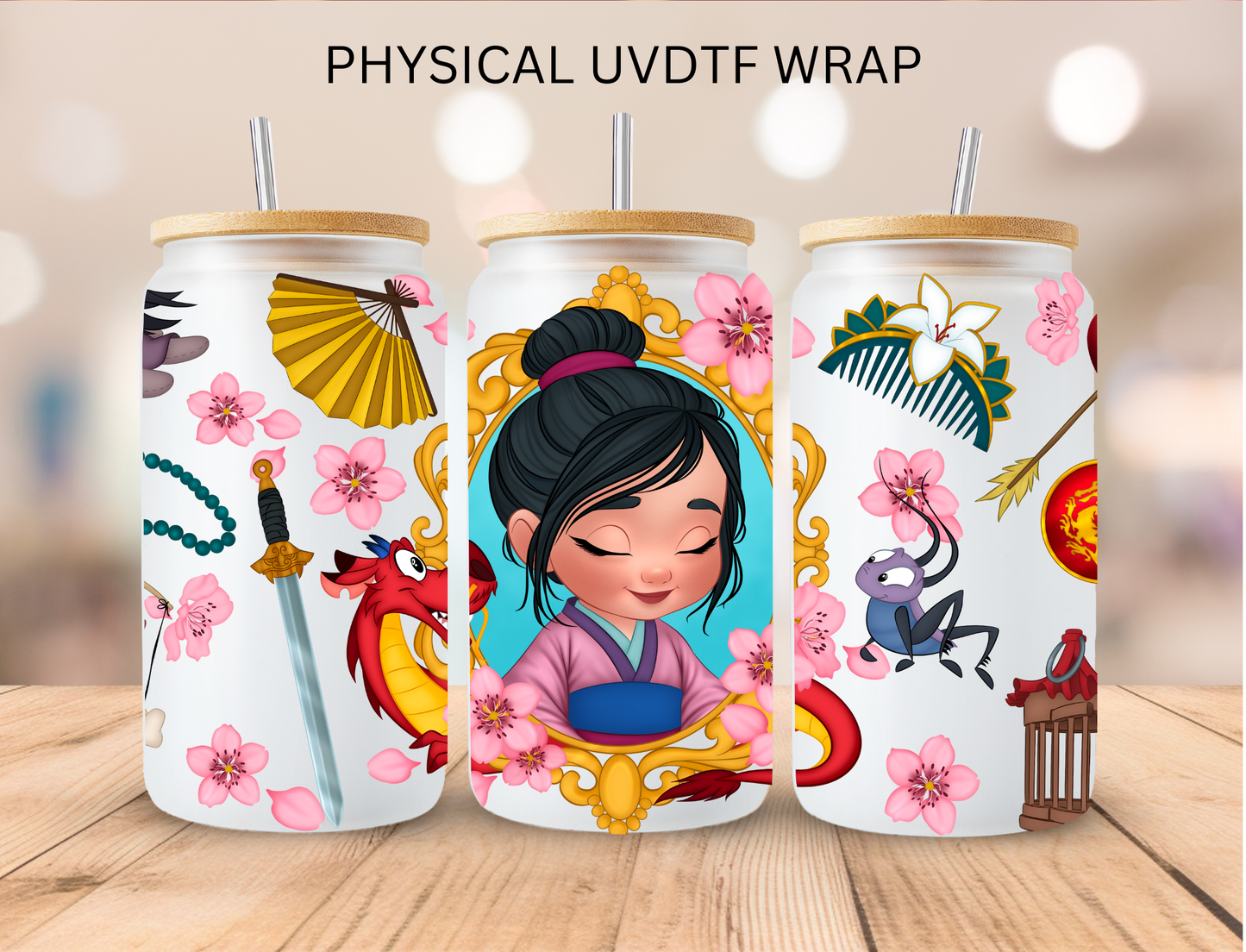 Bab Dragon Princess - 16 oz / 20 oz Libby UV DTF Wrap (Copy)