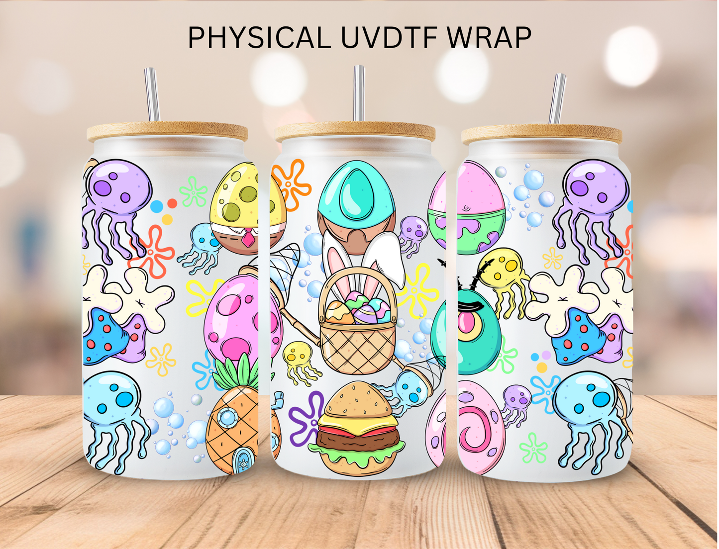 Easter Sea Friends - 16 oz / 20 oz Libby UV DTF