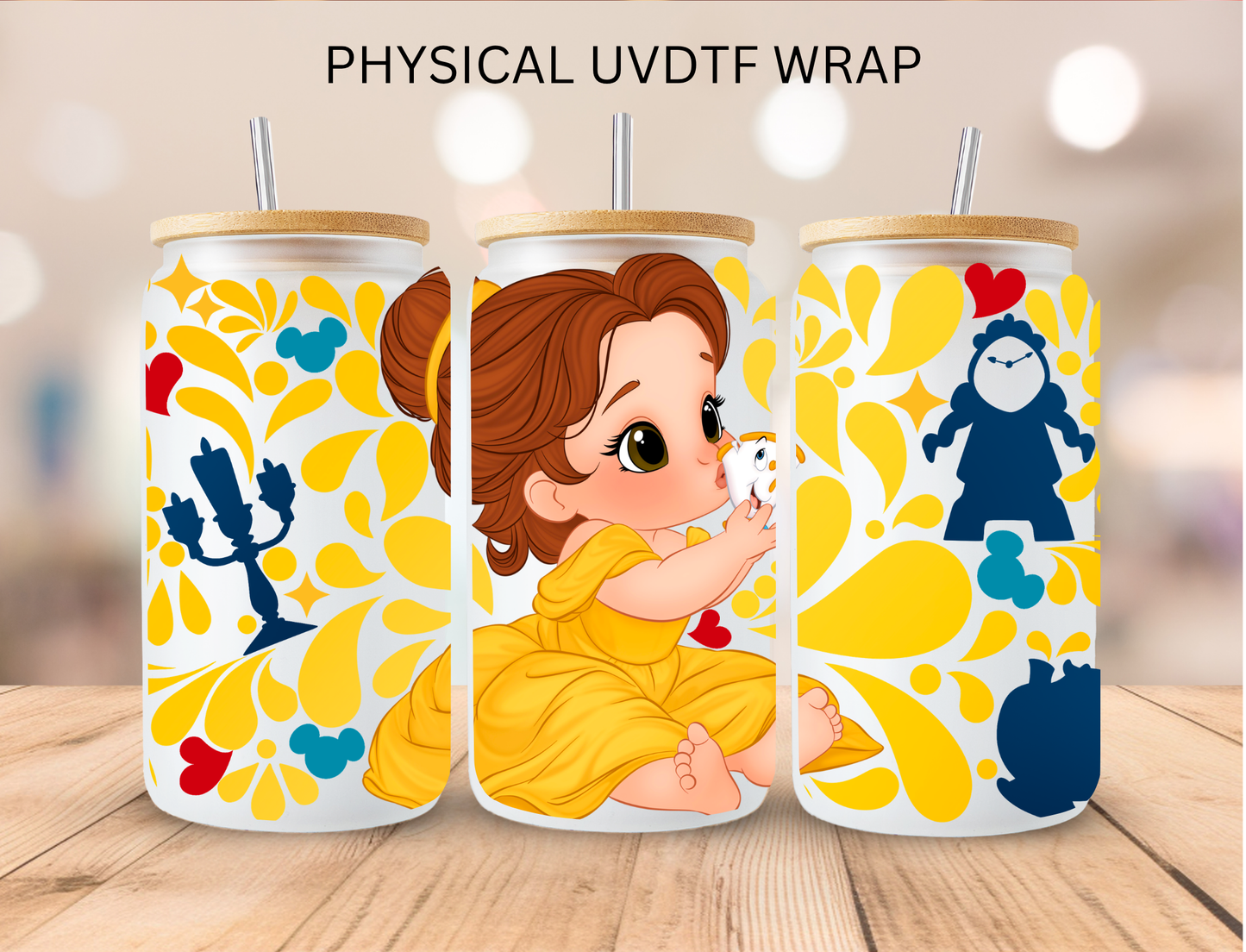 Talavera Beast Princess - 16 oz / 20 oz Libby UV DTF Wrap