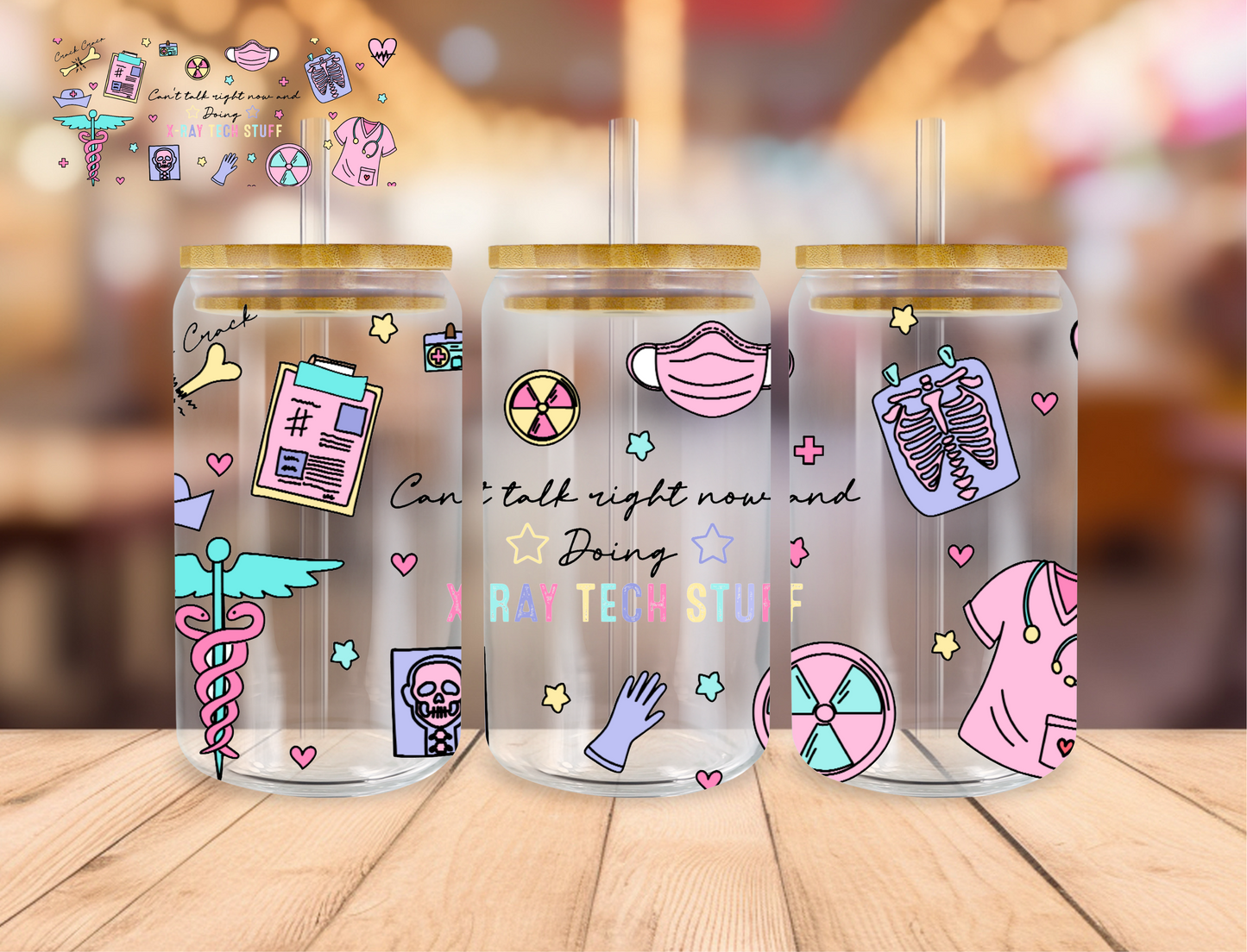 X-Ray Tech Aesthetic - 16 oz / 20 oz Libby UV DTF Wrap