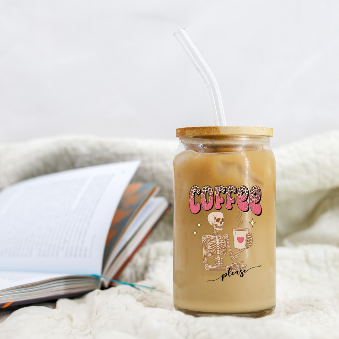 Halloween Skeleton Coffee - UVDTF decals