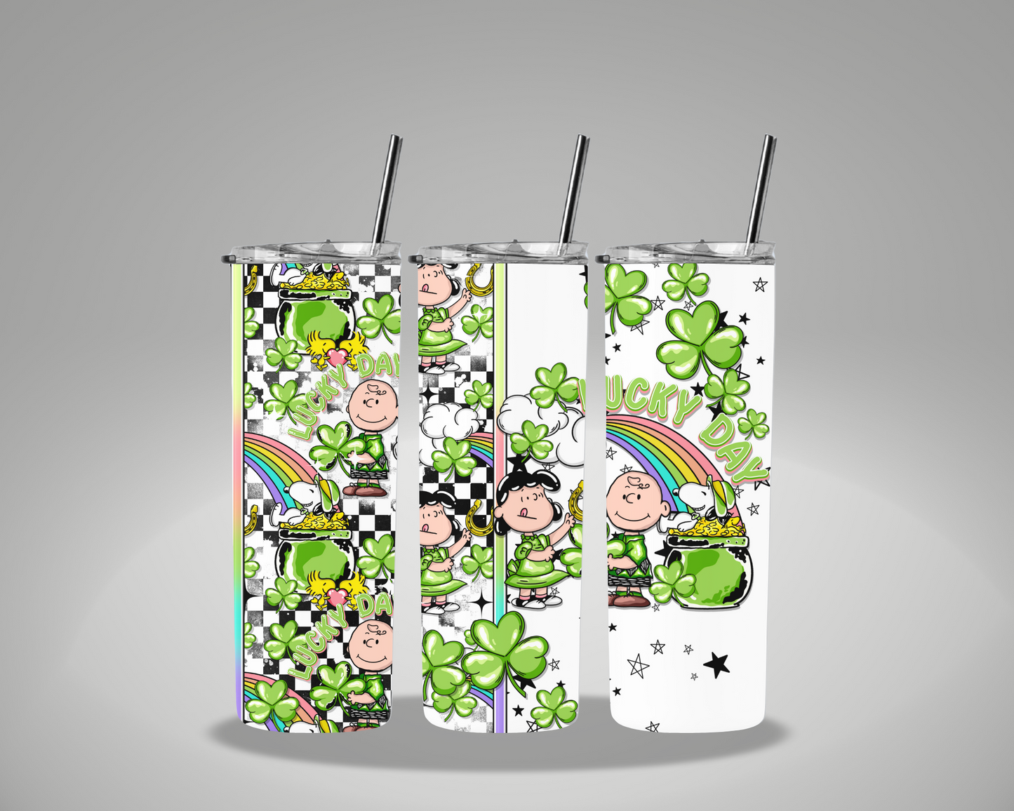 Saint Pattys Day Lucky Day - 20oz Skinny Tumbler Wrap AGCM EXCLUSIVE