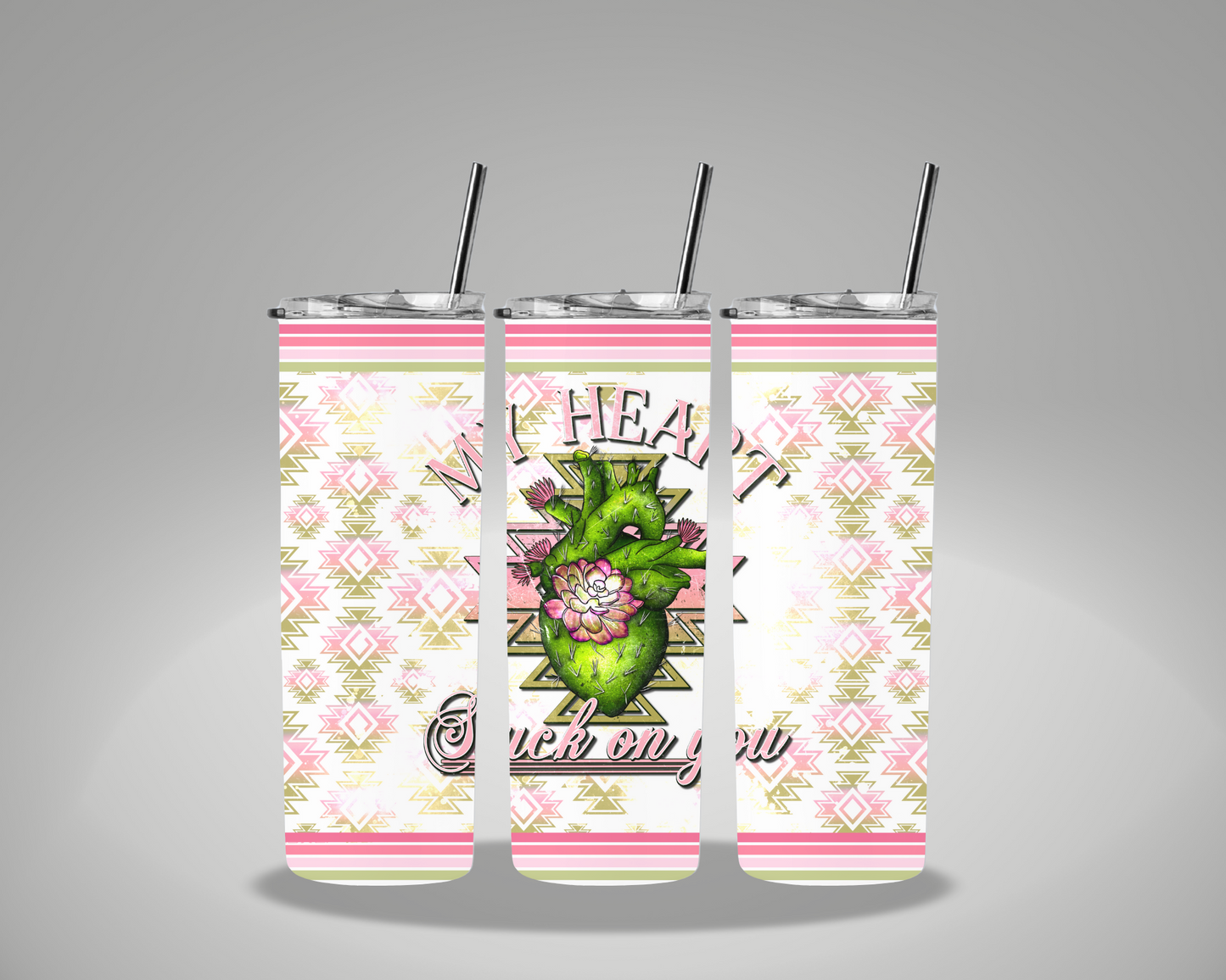 My Heart Stuck On You - 20oz Skinny Tumbler Wrap AGCM EXCLUSIVE