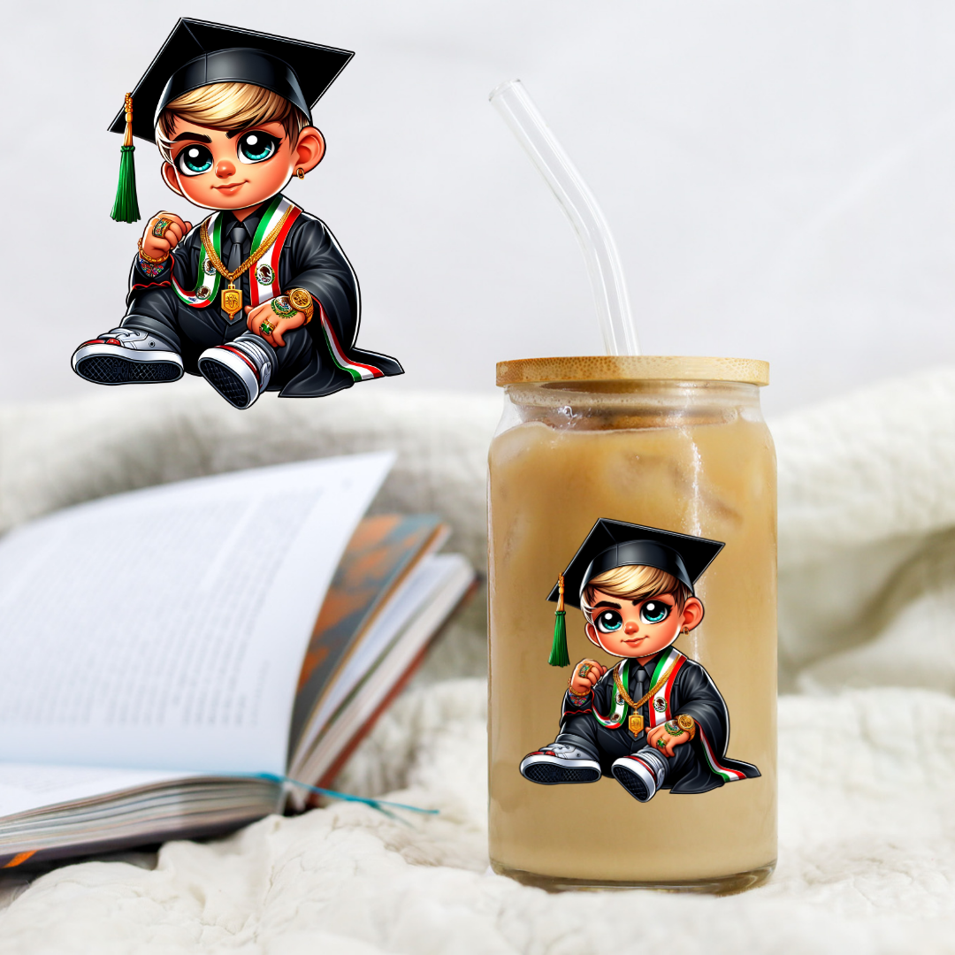 Chicano Graduation Blonde - UV DTF Libby Decal