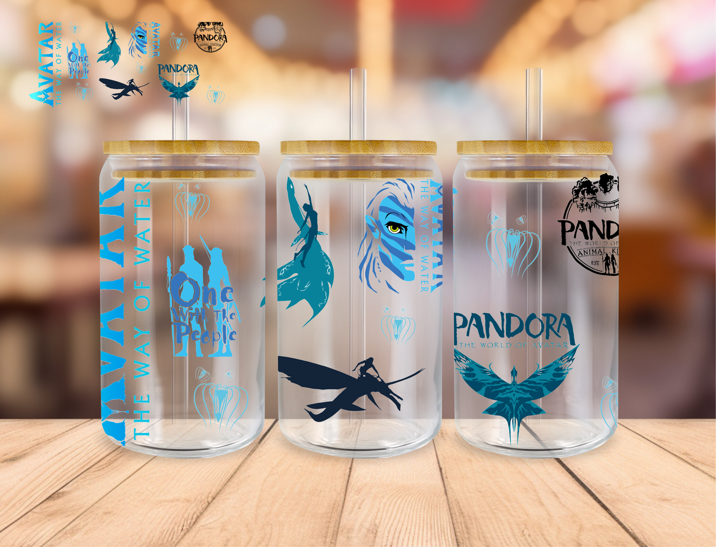 Pandora - 16 oz / 20 oz Libby UV DTF Wrap