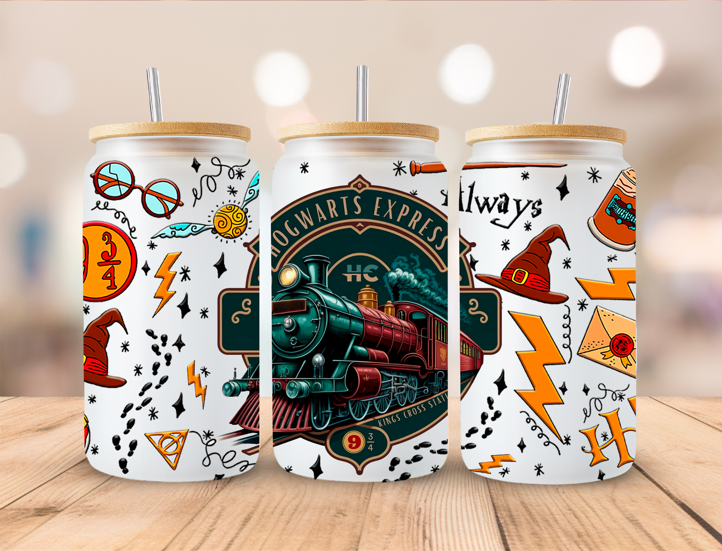 Wizard Train - 16 oz / 20 oz Libby UV DTF Wrap