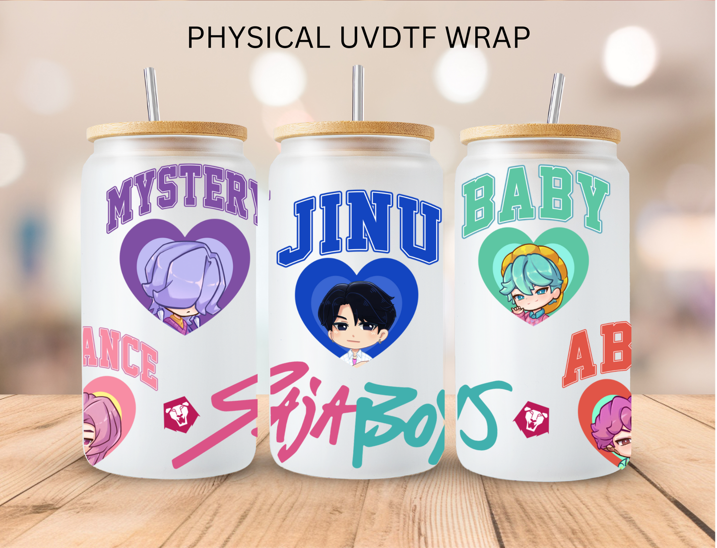 All The Saja Boys - 16 oz / 20 oz Libby UV DTF Wrap