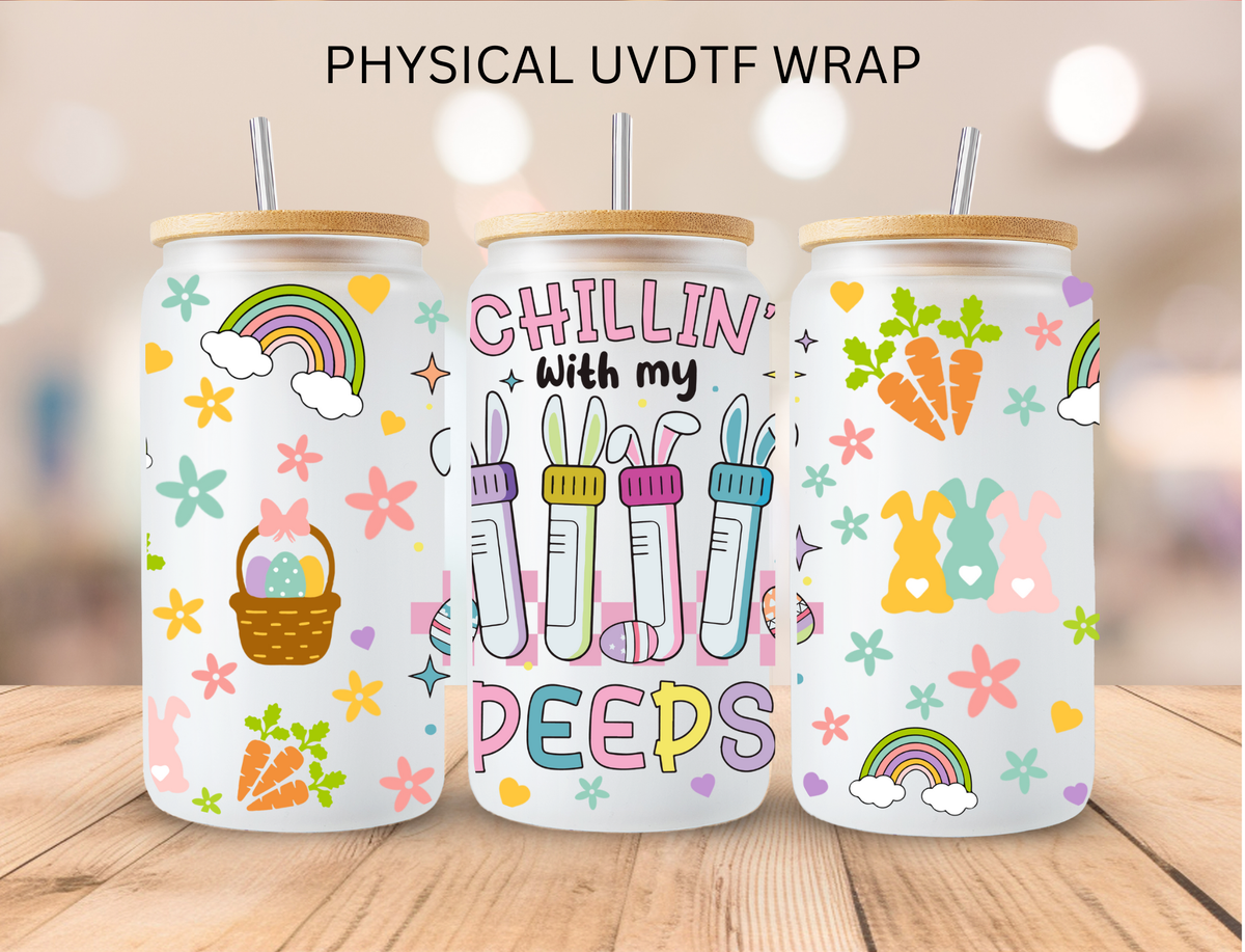 Easter Chillin Peeps - 16 oz / 20 oz Libby UV DTF